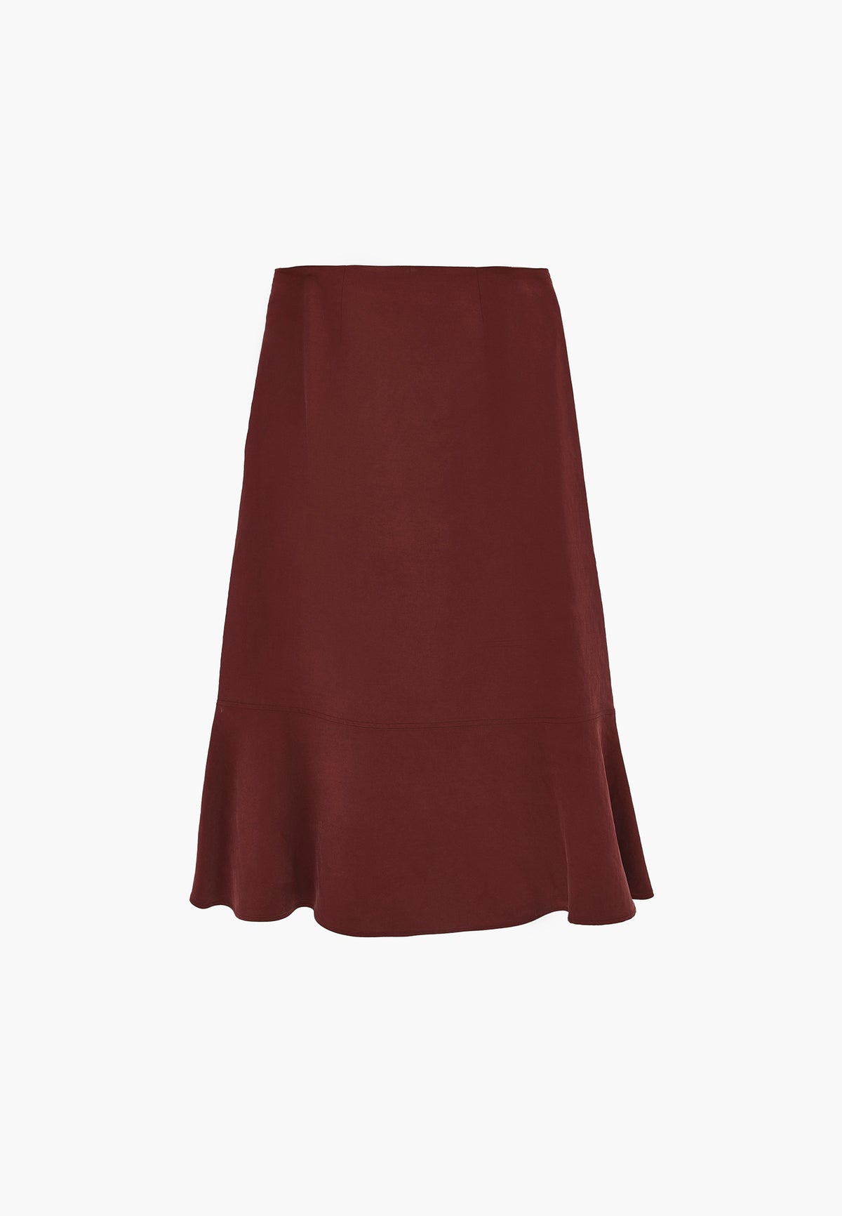 Midi A-Line Skirt - CHOCOLATE TRUFFLE
