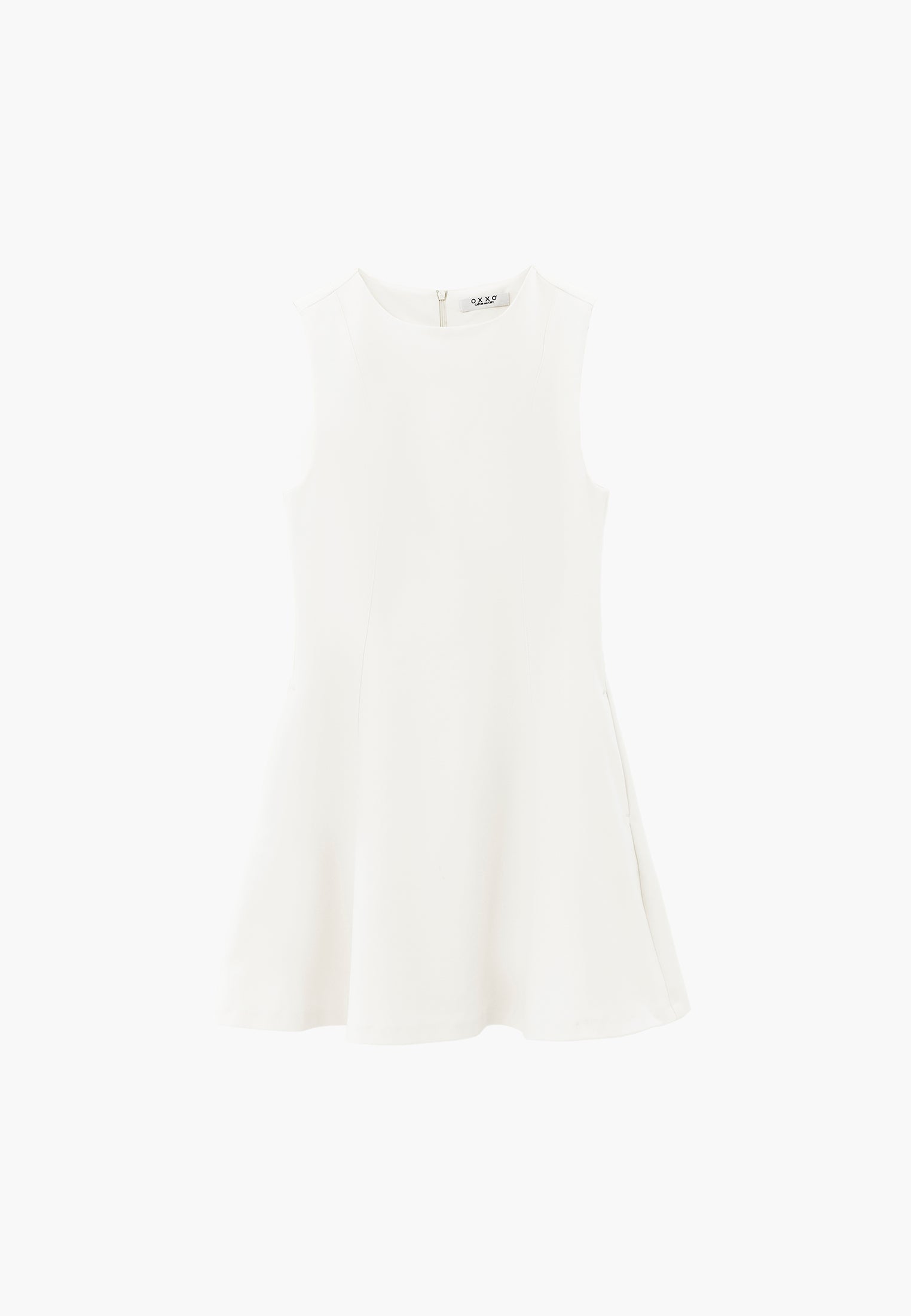 A-Line Short Dress - CLOUD DANCER