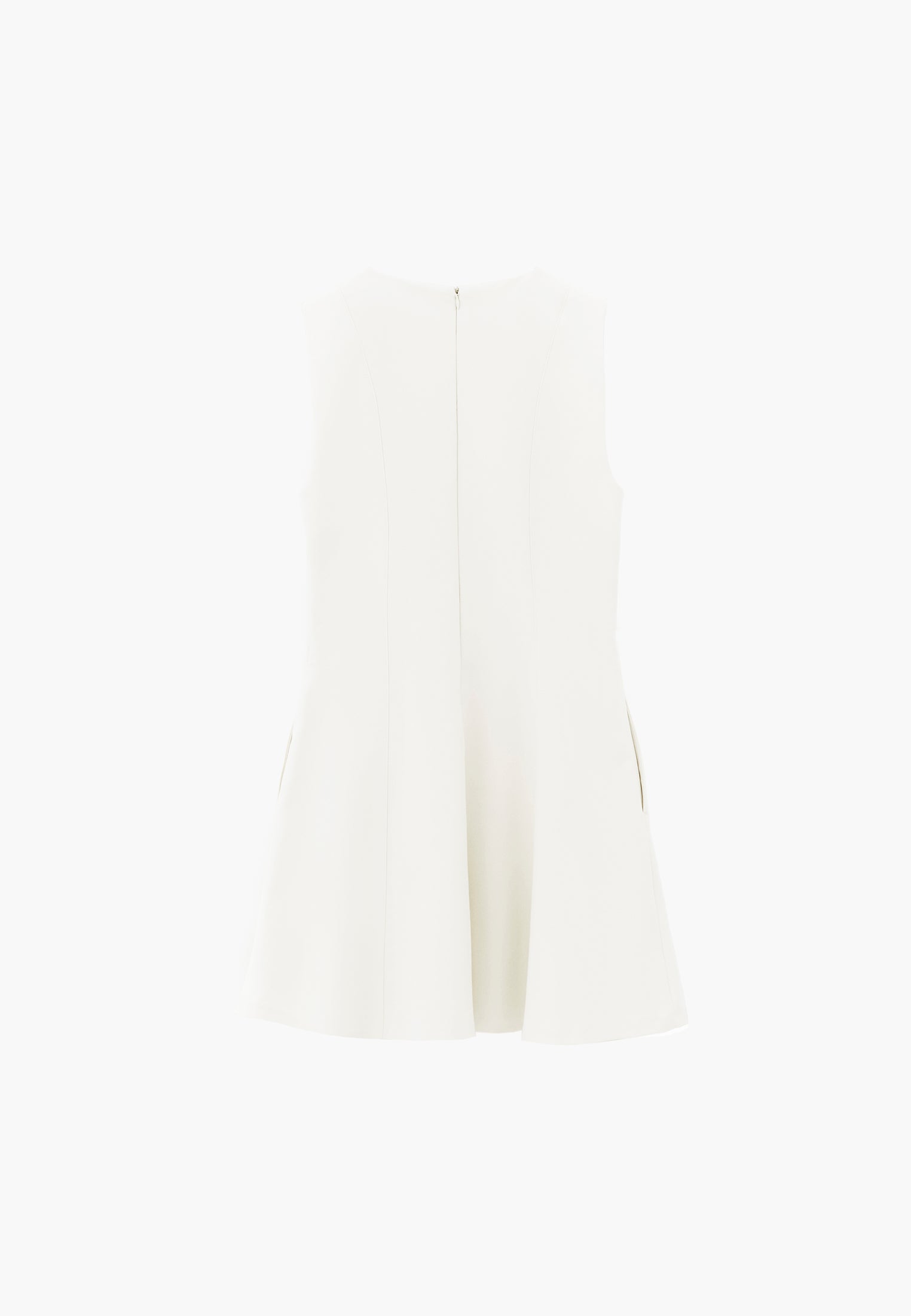 A-Line Short Dress - CLOUD DANCER