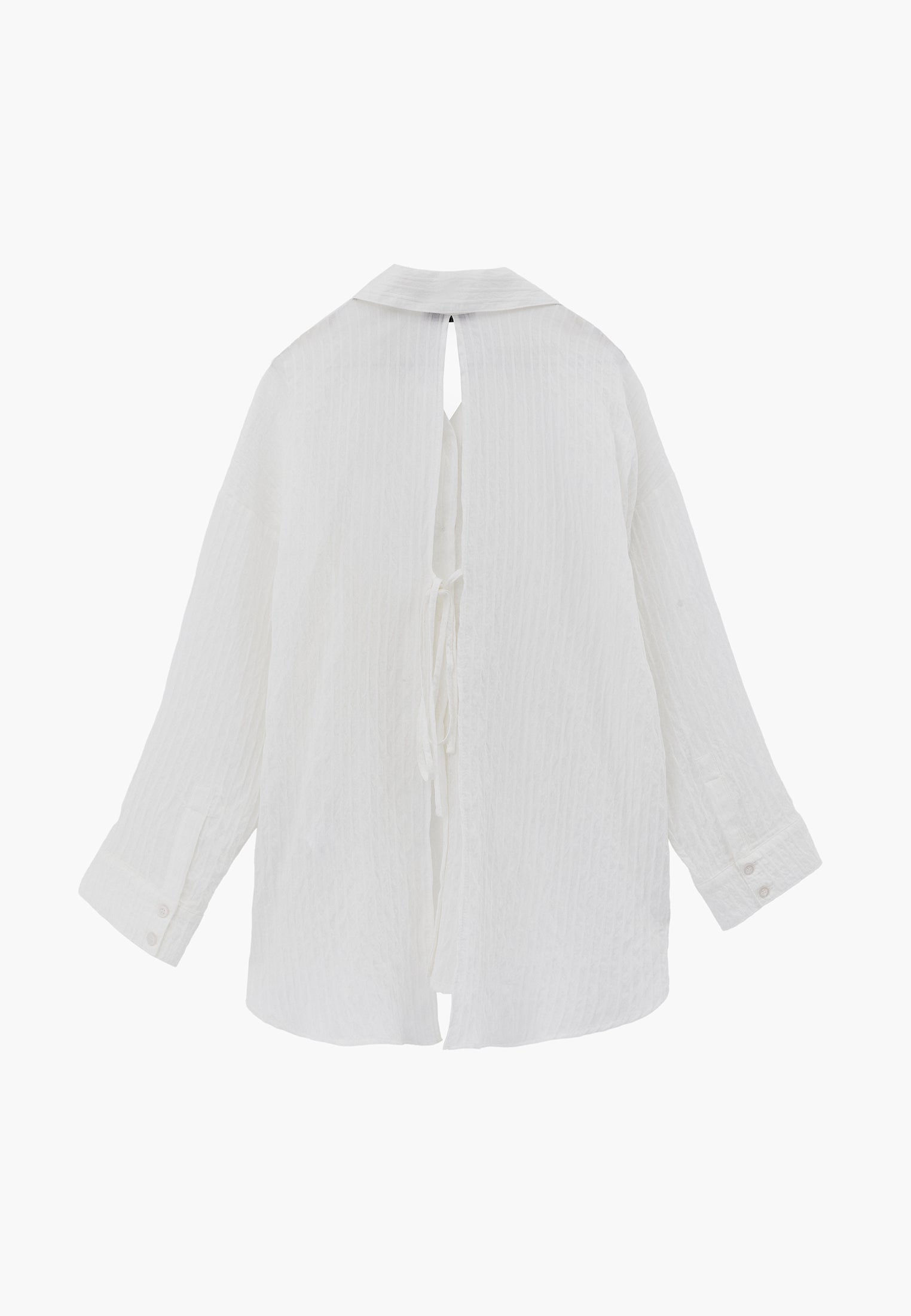 Oversize Shirt Collar Shirt - CLOUD DANCER