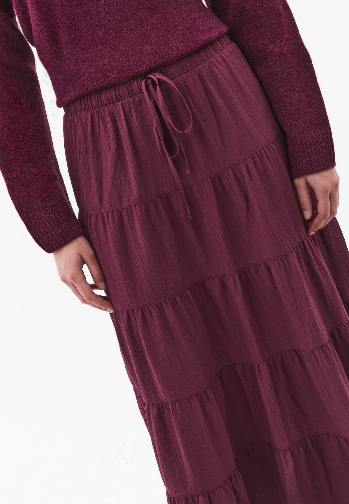 A-Line Midi Skirt - Purple