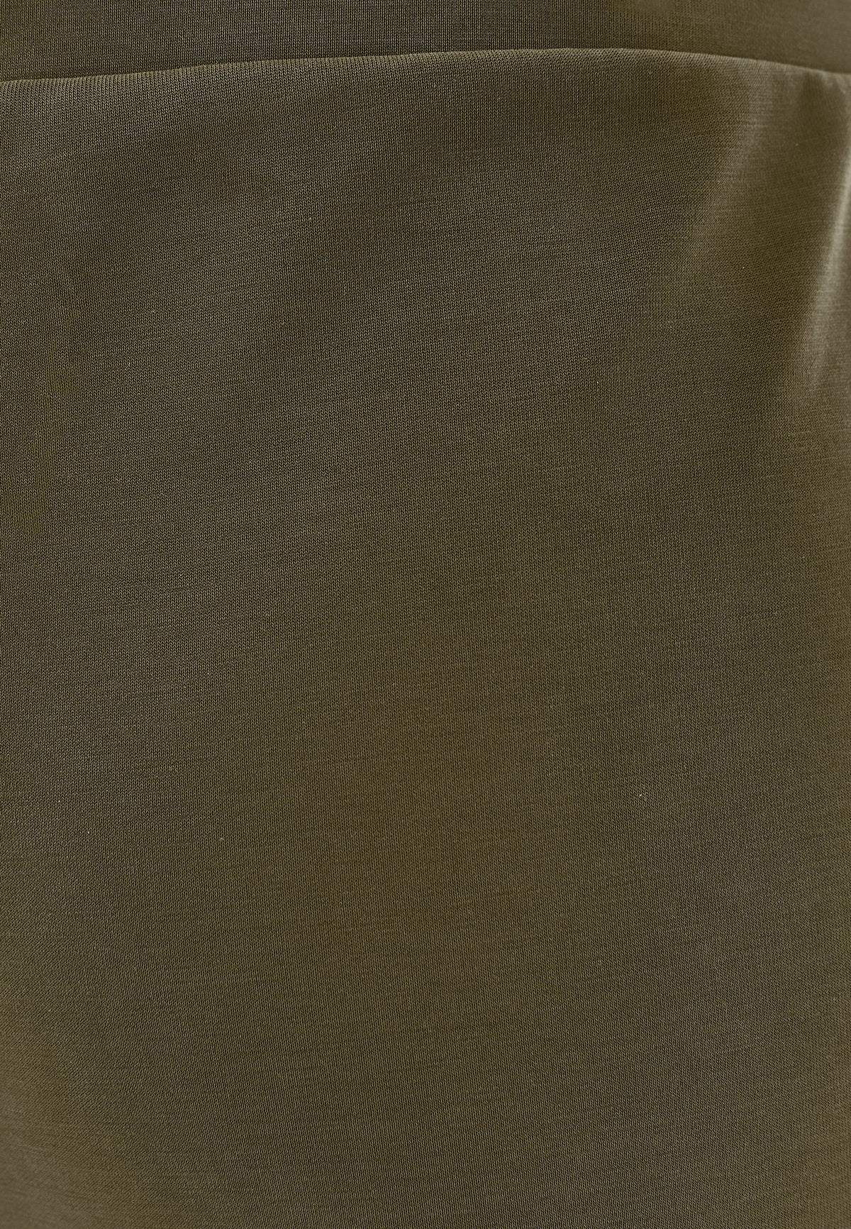 High Waist Modal Pants - DARK OLIVE