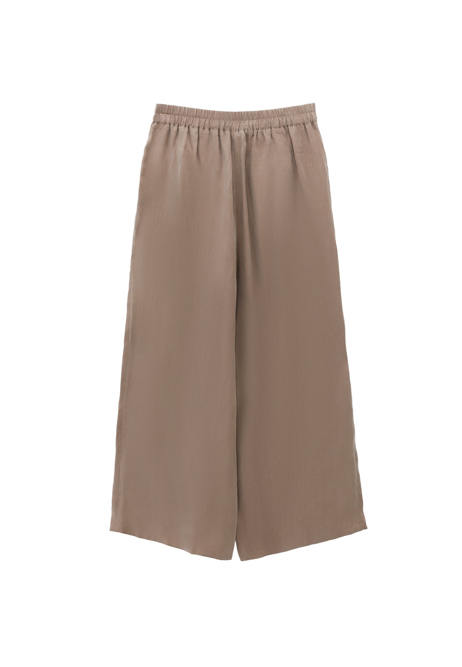 Ultra high waist straight pants - DESERT TAUPE