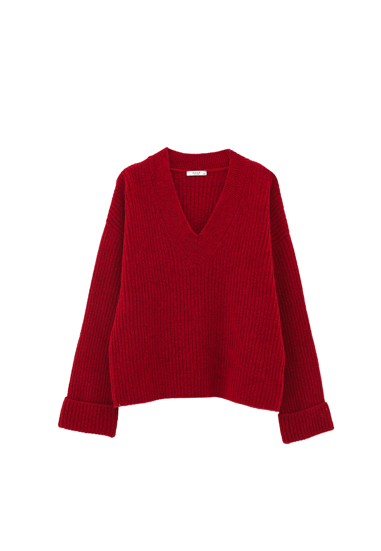 V NECK KNIT SWEATER - EMBOLDENED