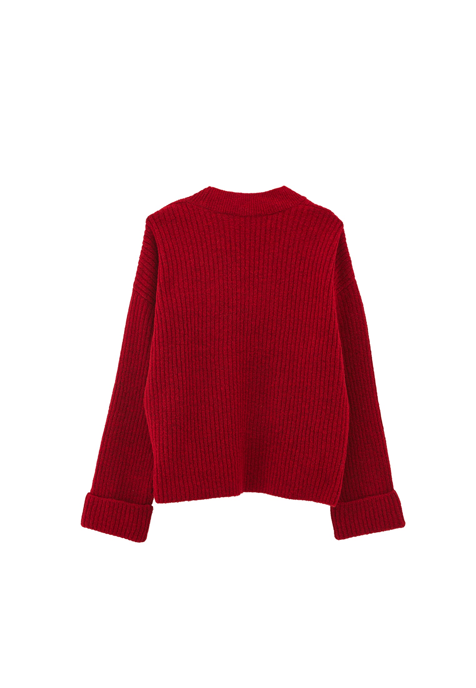 V NECK KNIT SWEATER - EMBOLDENED