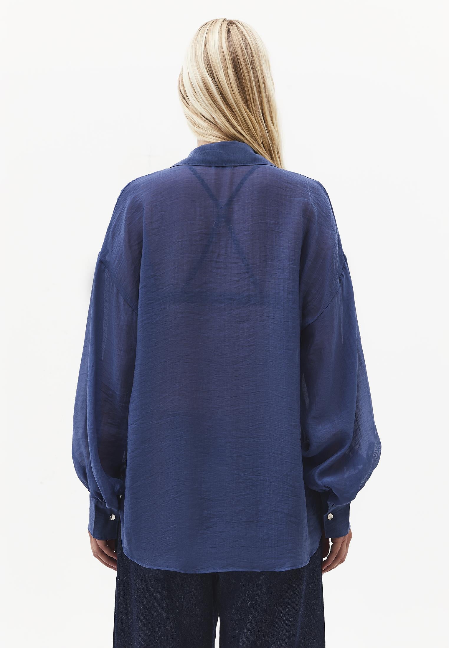 Shirt With Button And Pocket Detail - ENSIGN BLUE