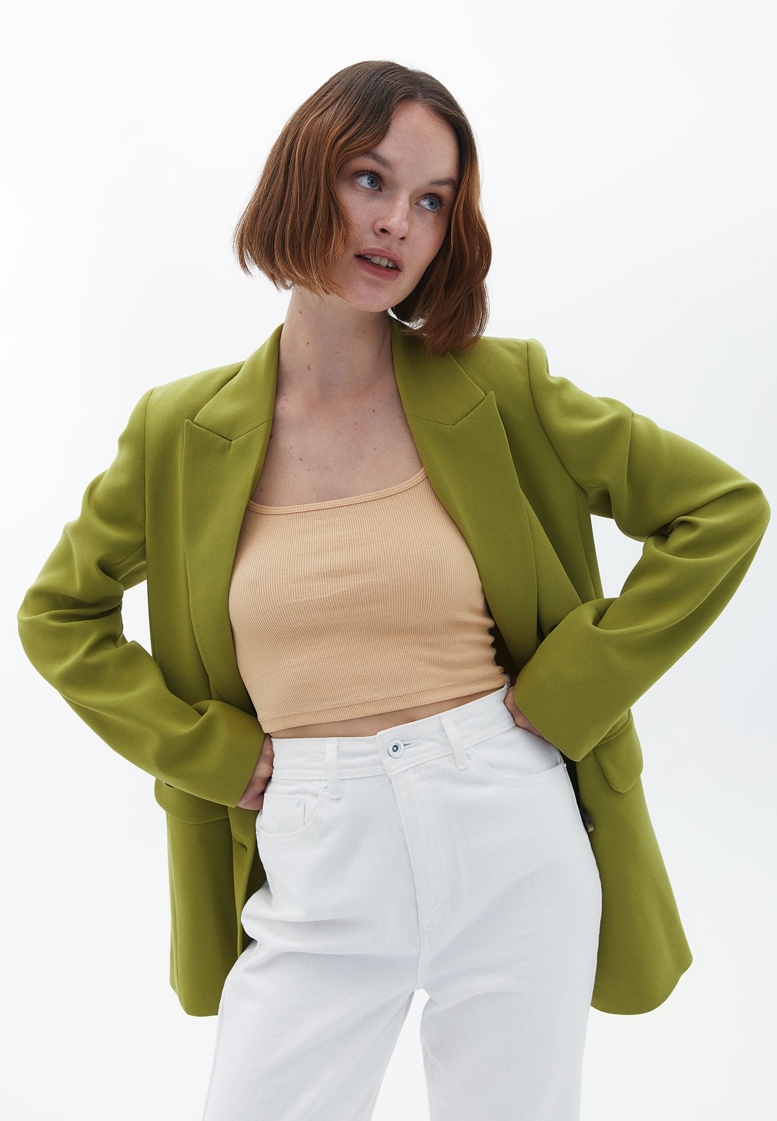 BOYFRIEND LOOSE JACKET - EVERGREN SPRING