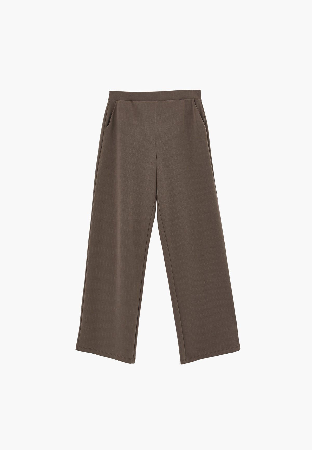 Women's High Waist Straight Leg Elastic Pants - FALCON