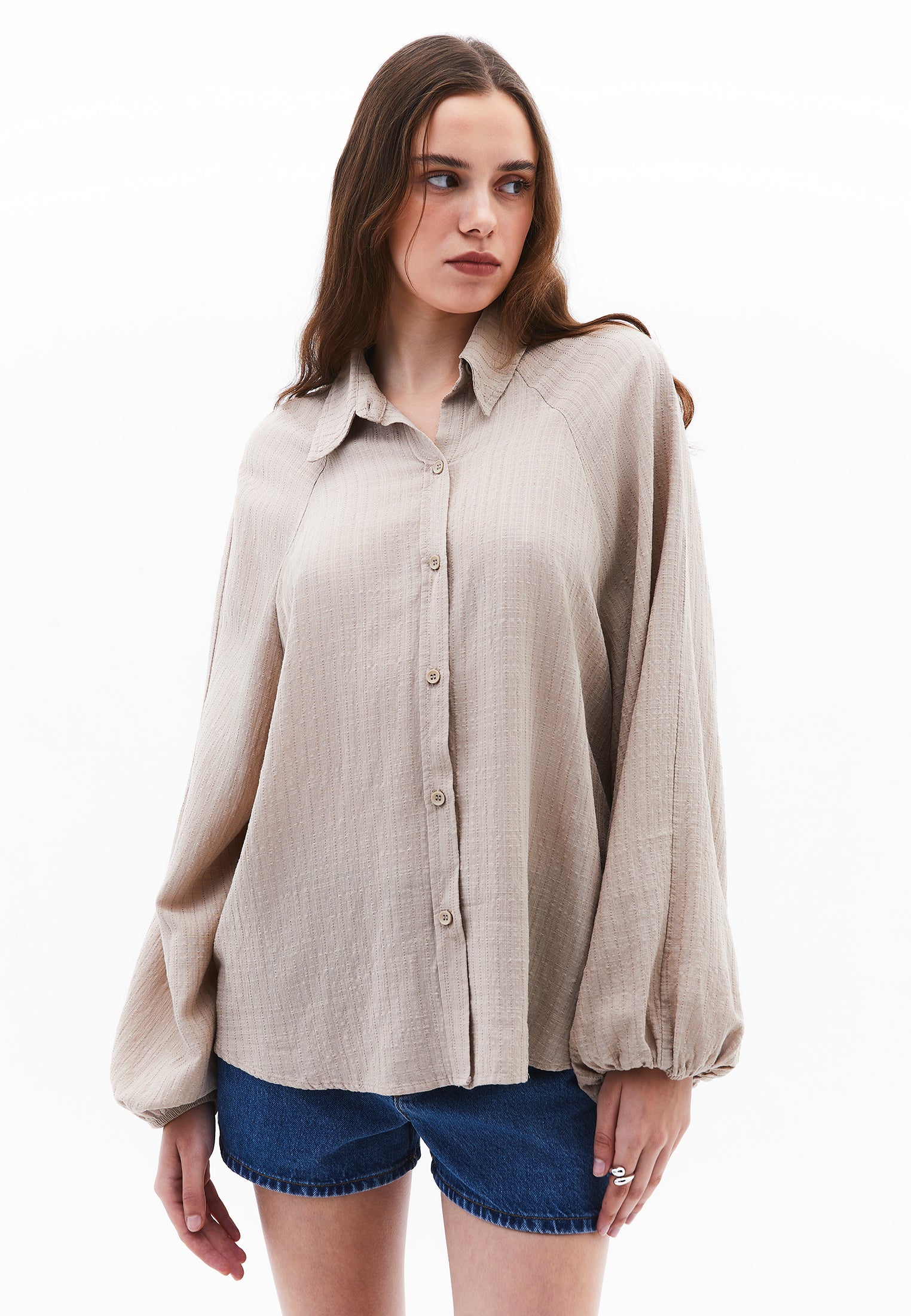 Oversize Shirt - FEATHER GRAY