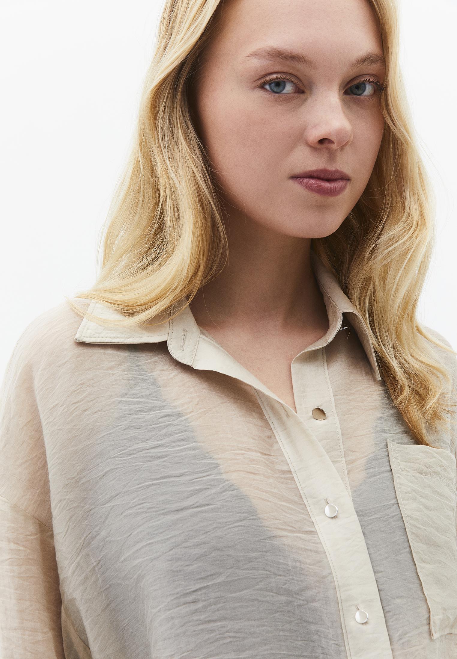 Loose Fit Long Sleeve Shirt - FEATHER GRAY