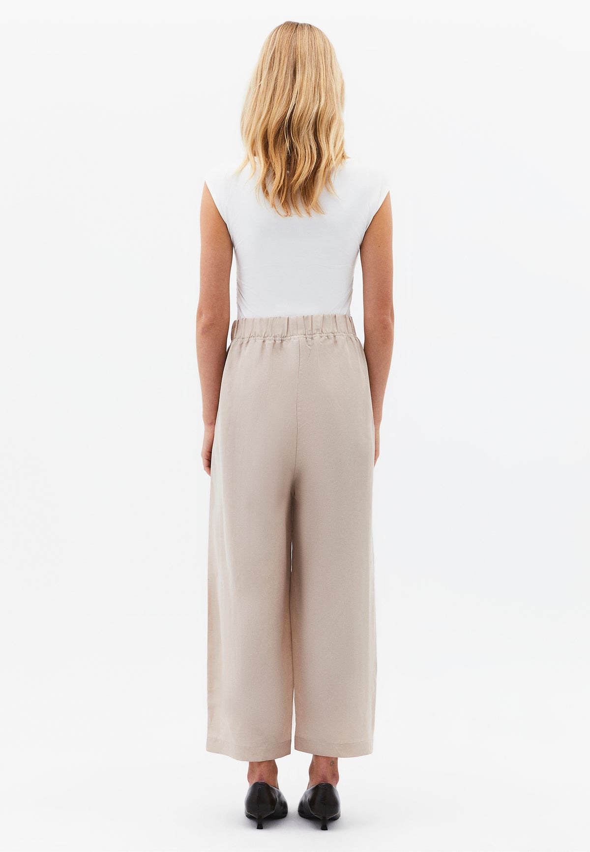 High Waist Carrot Leg Balloon Pants - FEATHER GRAY