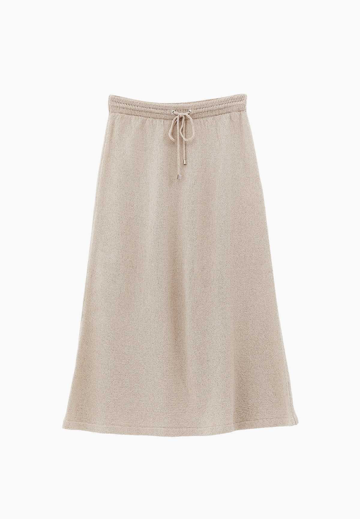 Flared Normal Waist Skirt - Beige