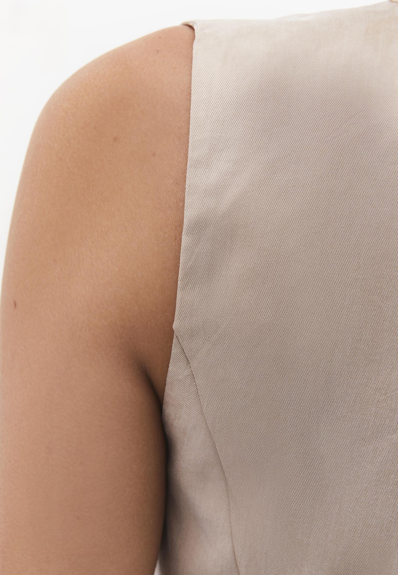 Belted Wrap Vest - FEATHER GRAY