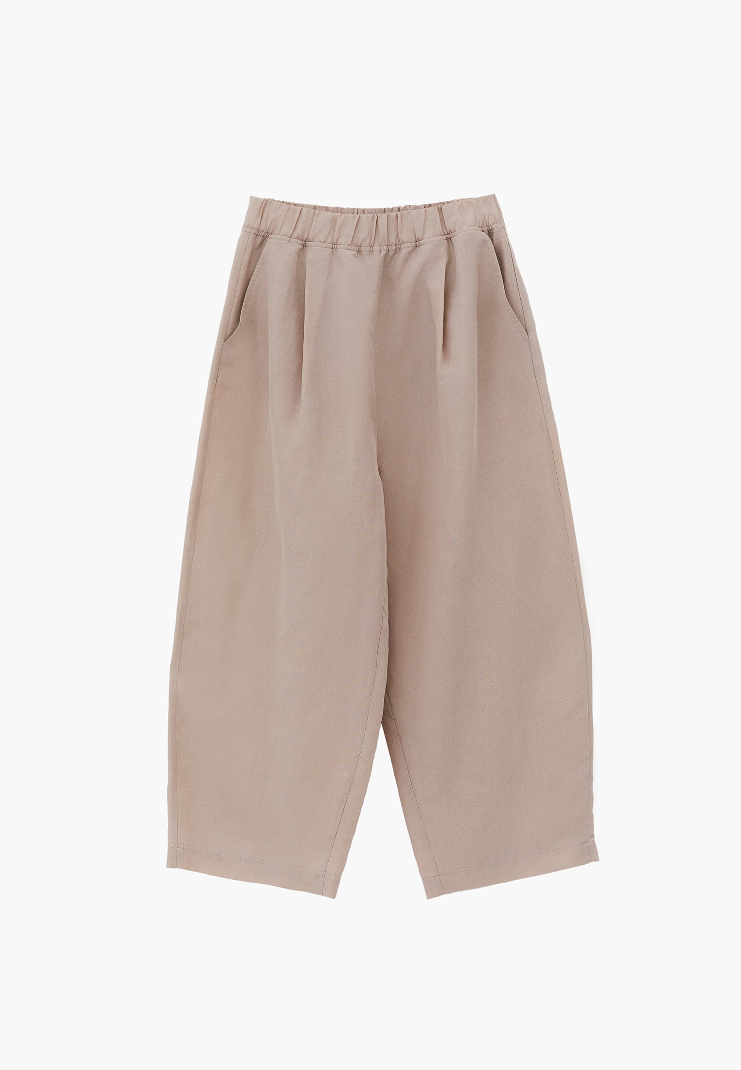 High Waist Carrot Leg Balloon Pants - FEATHER GRAY