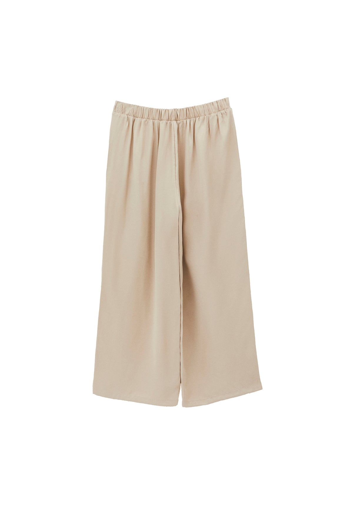 Ultra High Waist Straight Pants - Beige
