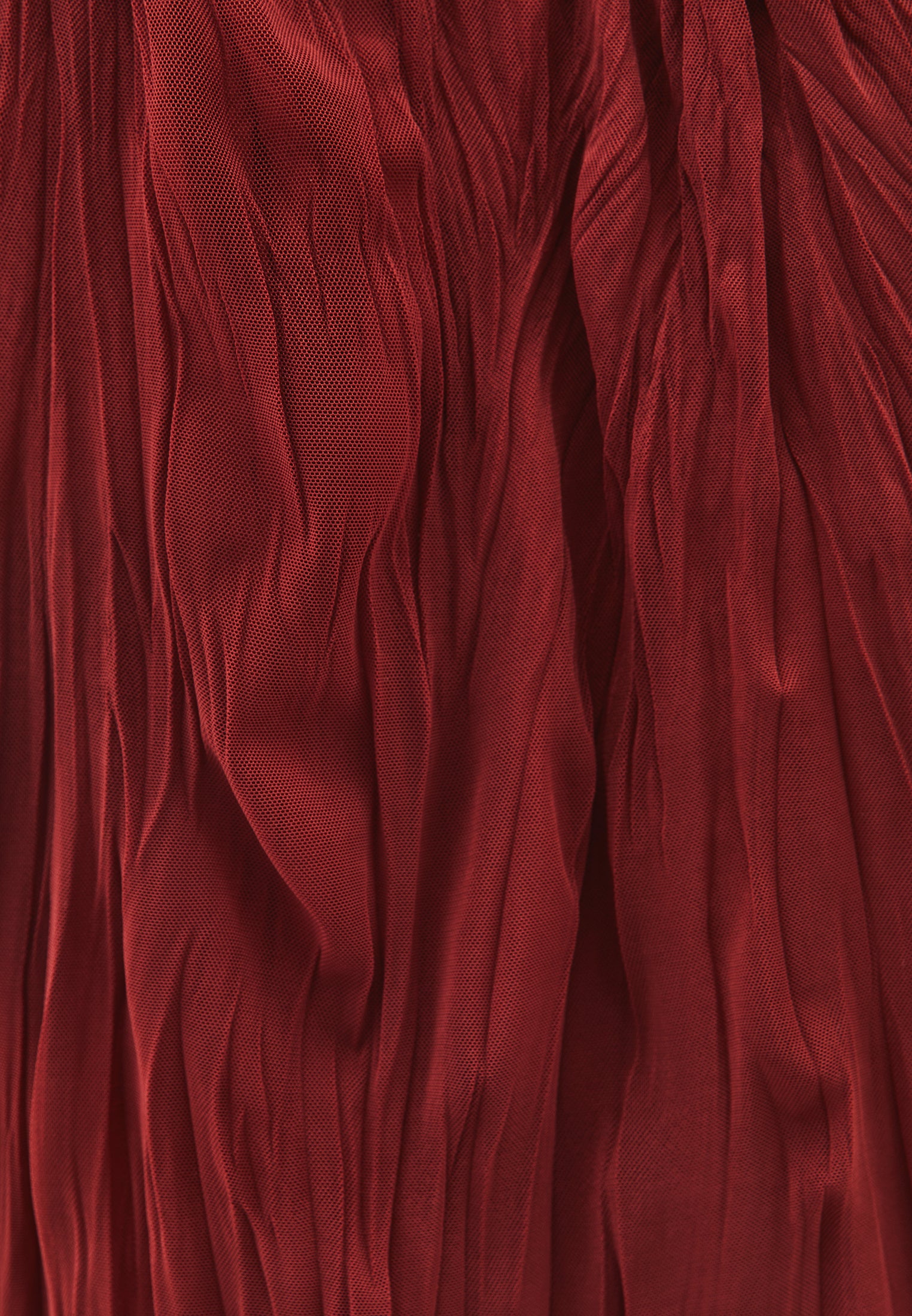 Halter neck wrinkled look blouse - FIRED BRICK