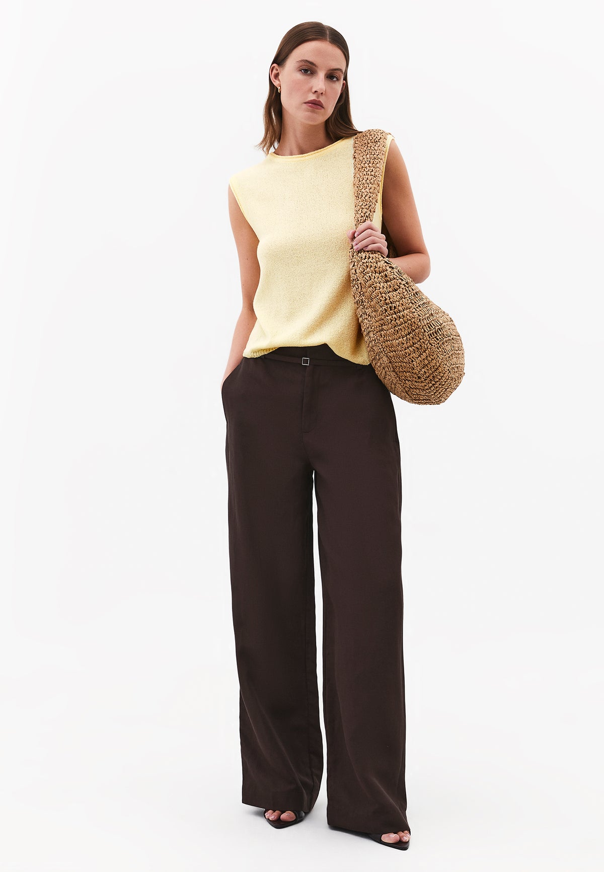 Asymmetric Tunic Knit Tank - FLAN