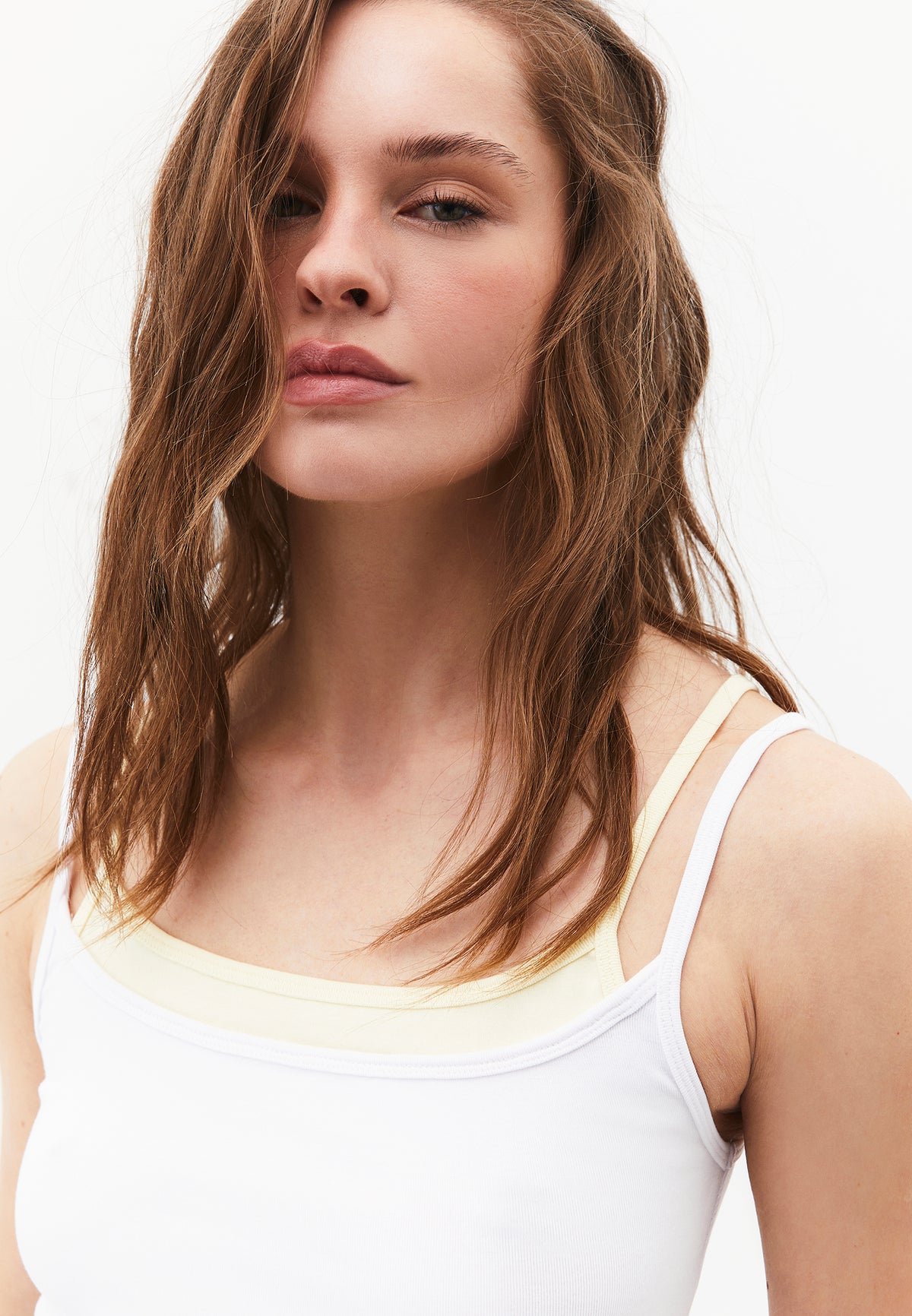 U Neck Bodycon Tank Top - Mix Color