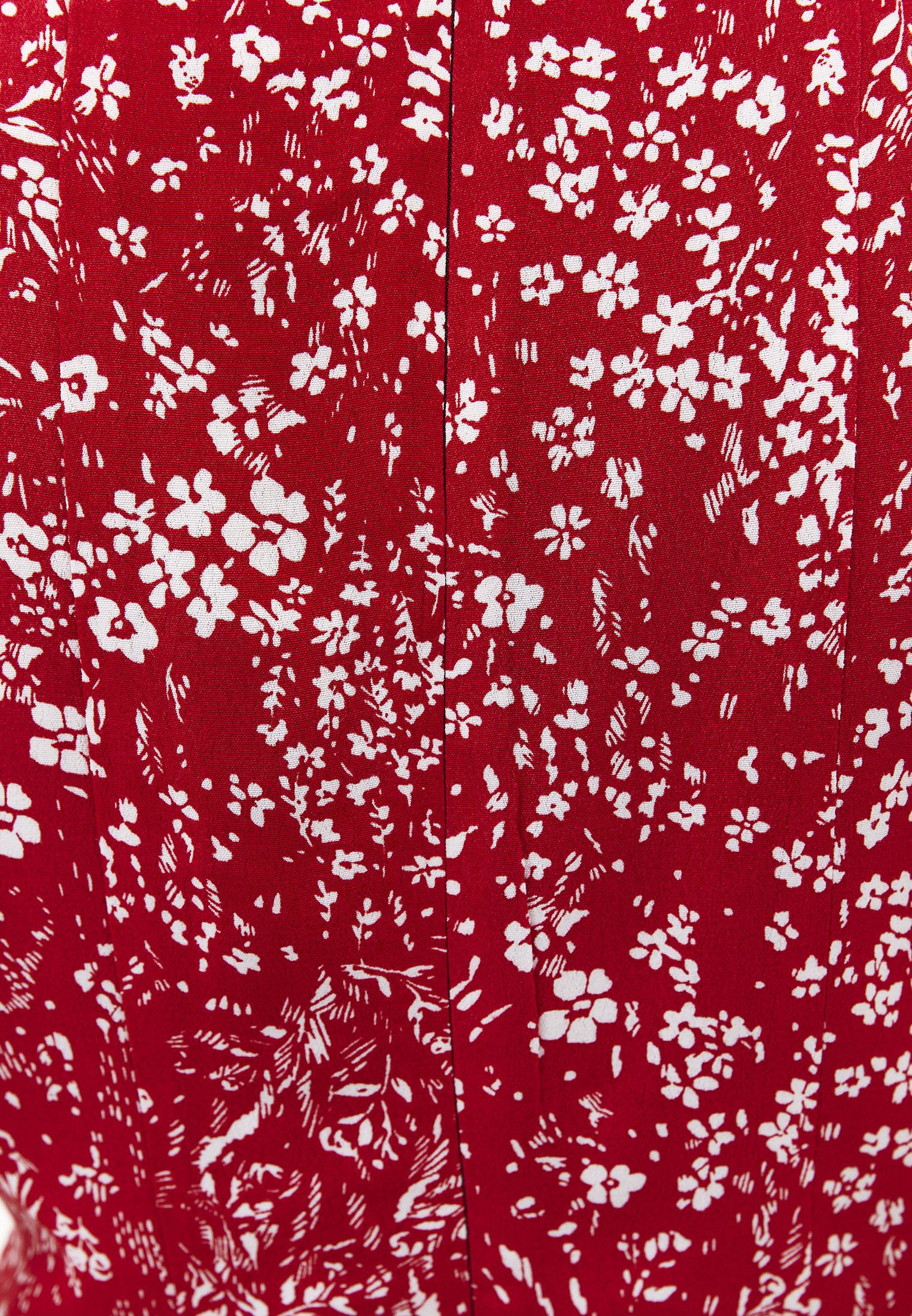Printed Ruched Midi Dress - FLORAL PRINT