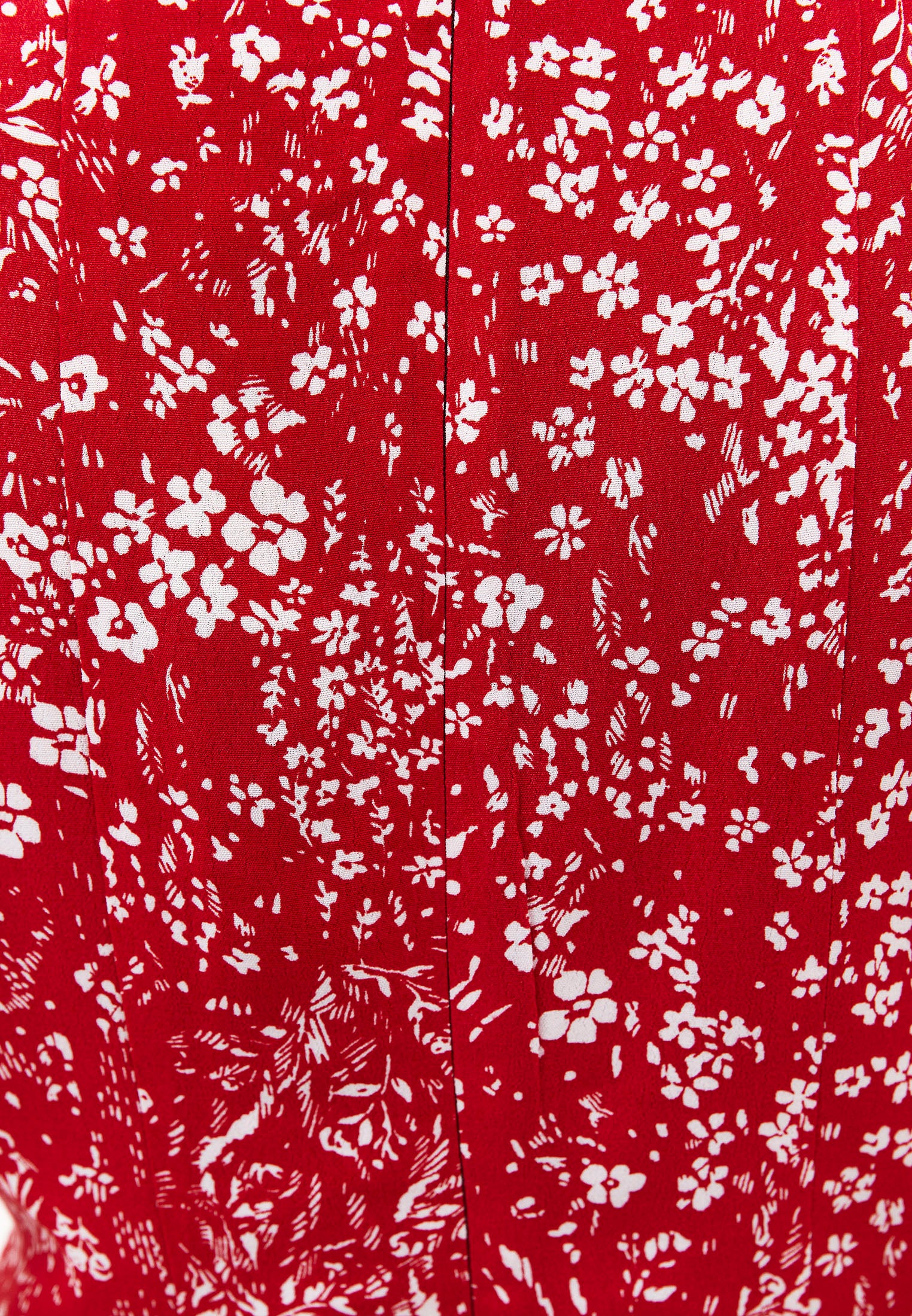Printed Ruched Midi Dress - FLORAL PRINT