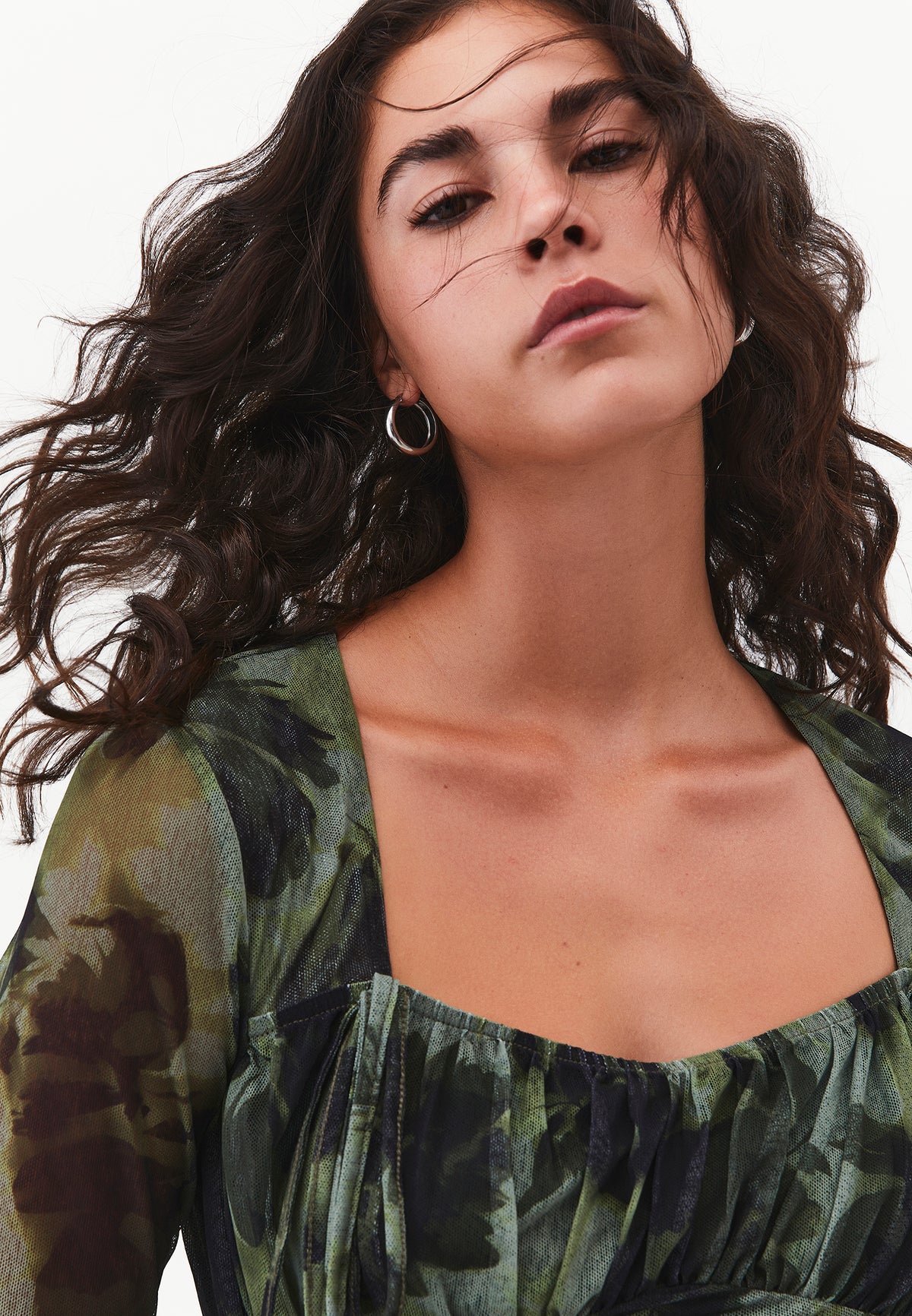 Sleeveless V-Neck Short Printed Dress - Mix Color