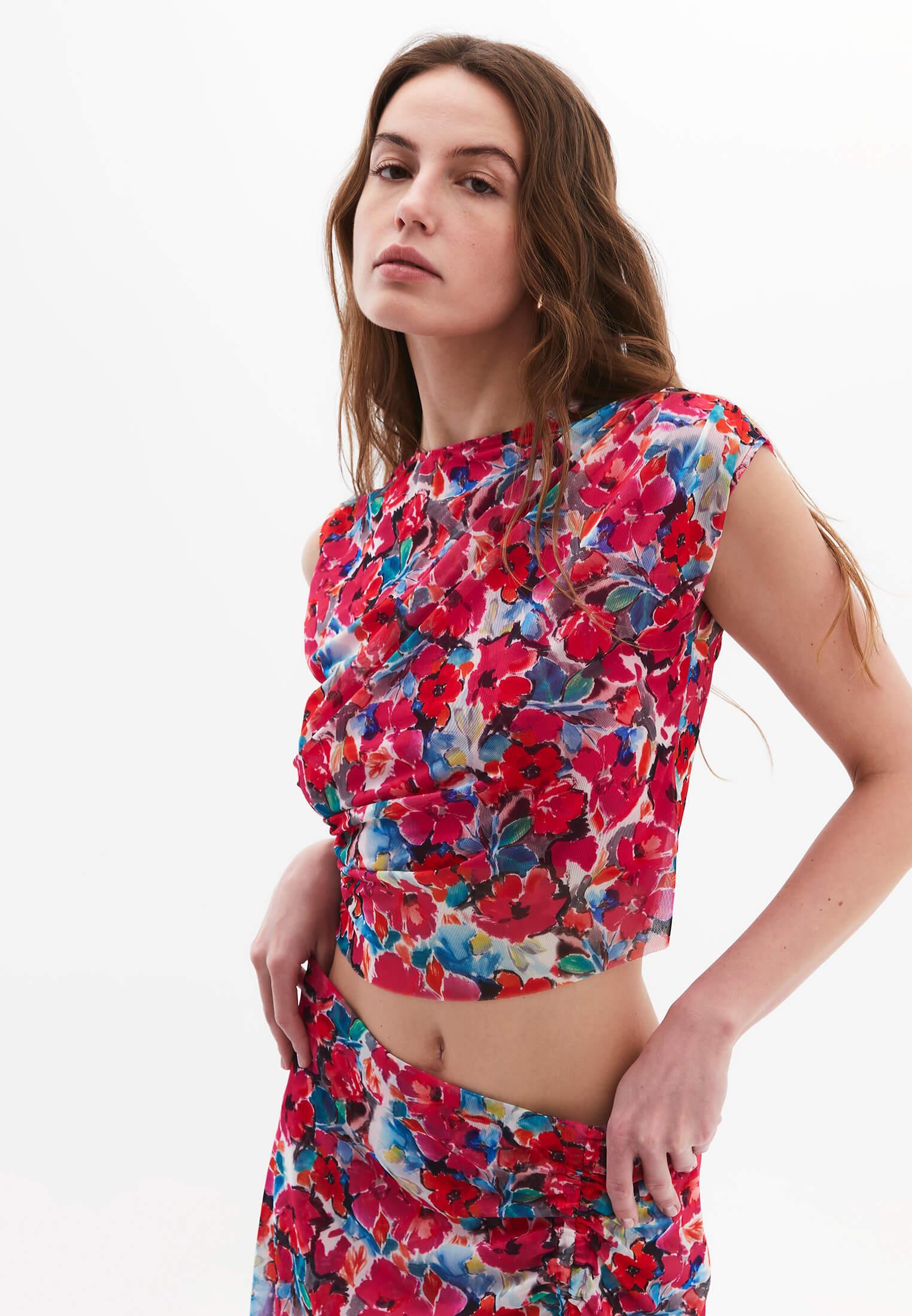 Mesh Undershirt - FLOWER COMB
