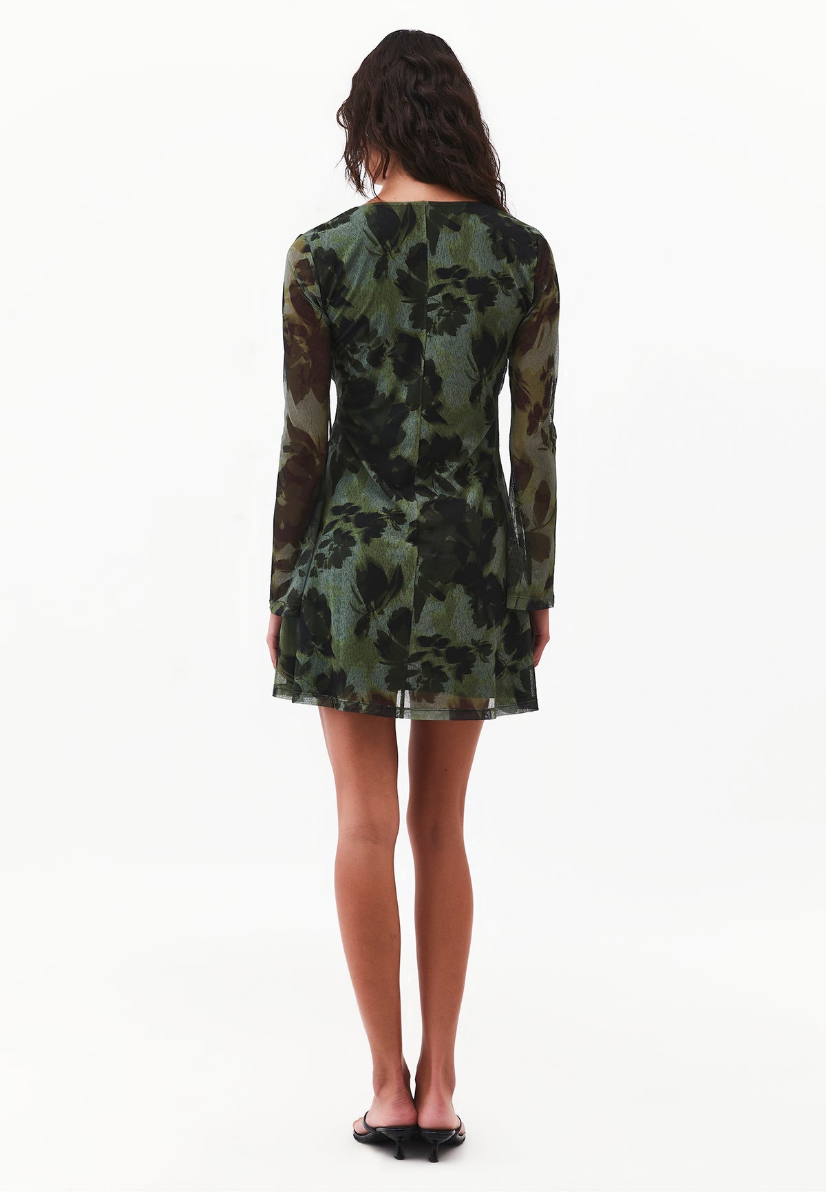 Sleeveless V-Neck Short Printed Dress - Mix Color