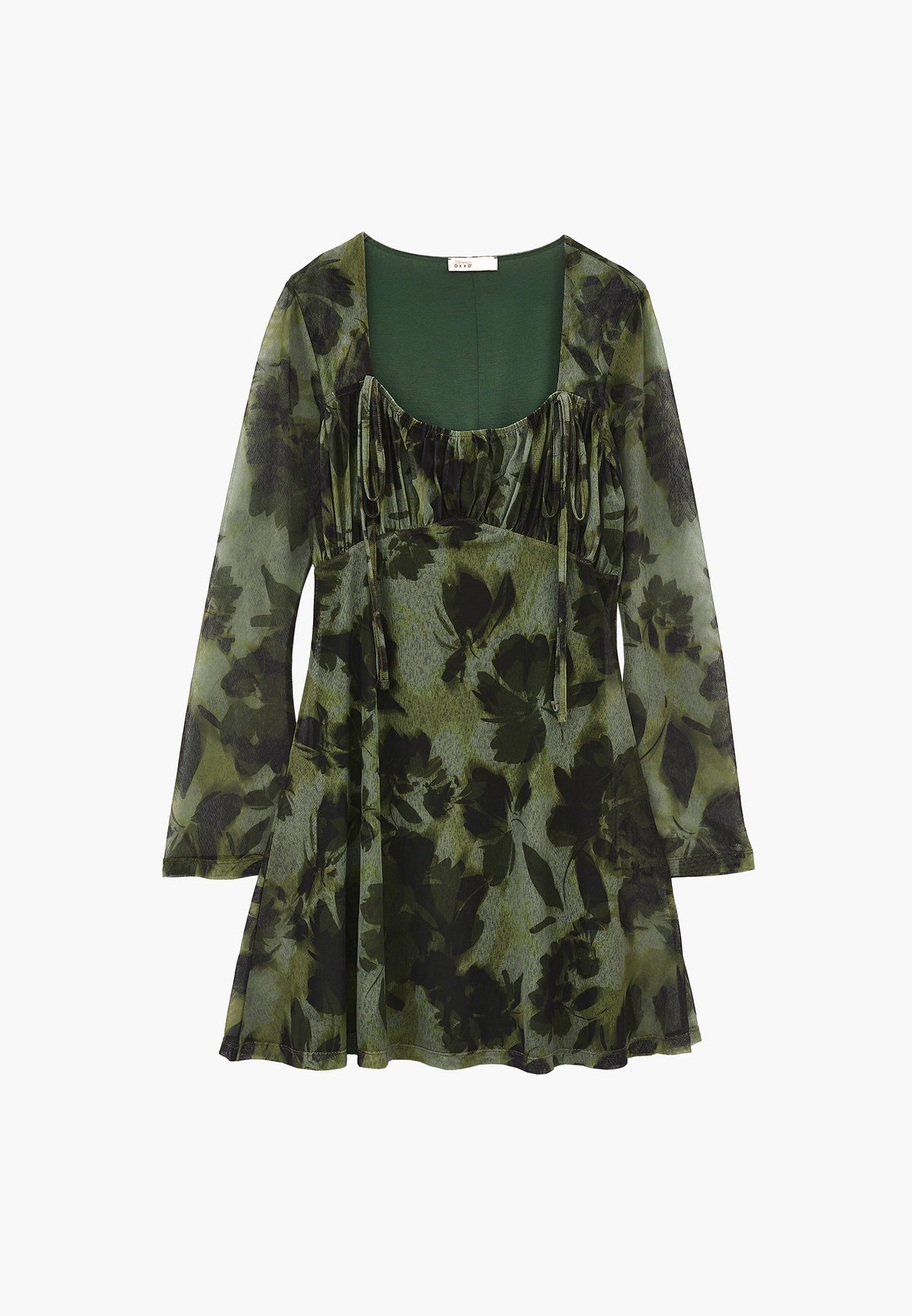 Sleeveless V-Neck Short Printed Dress - Mix Color