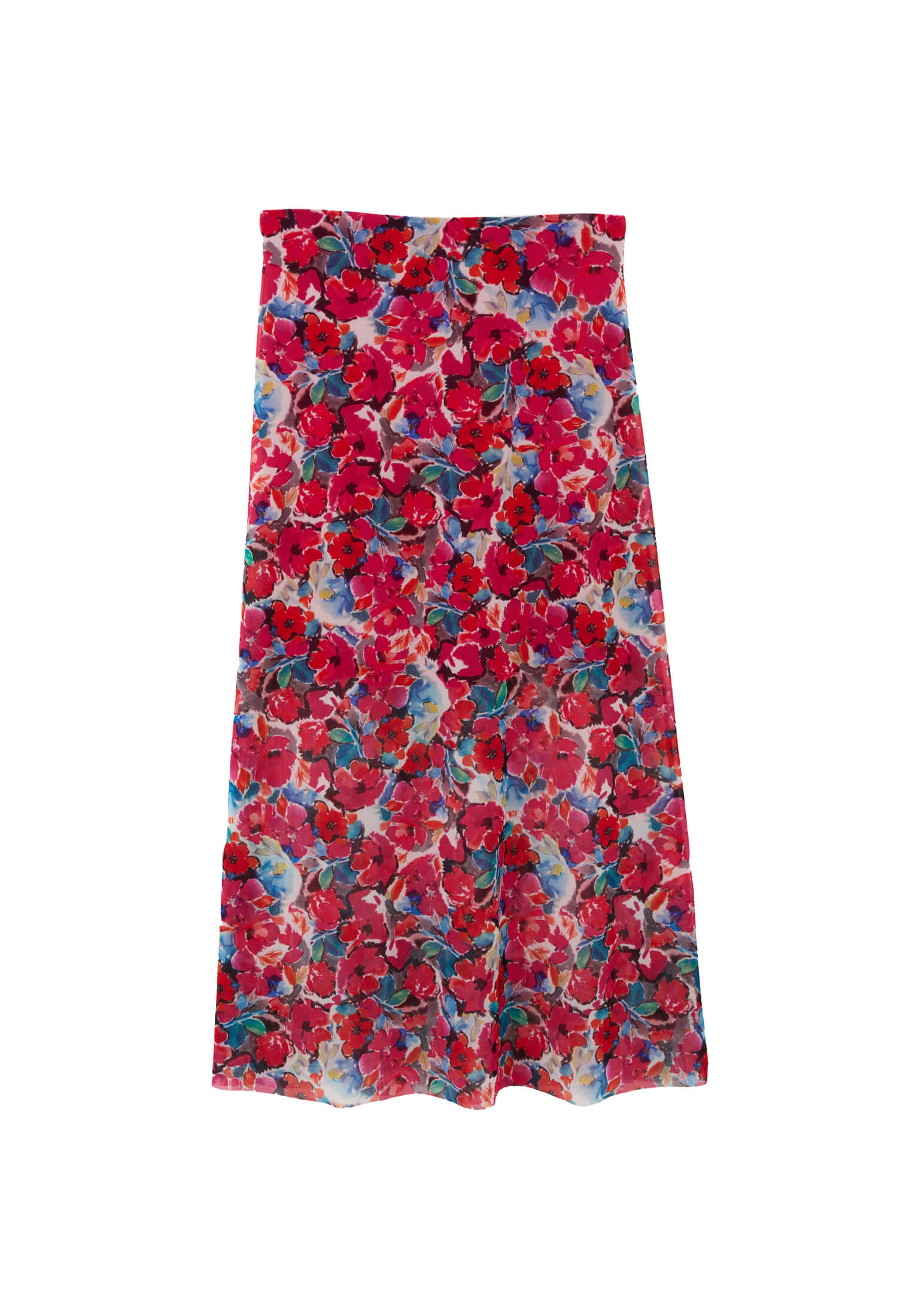 تنورة عالية الخصر - مشط زهور - مشط زهور