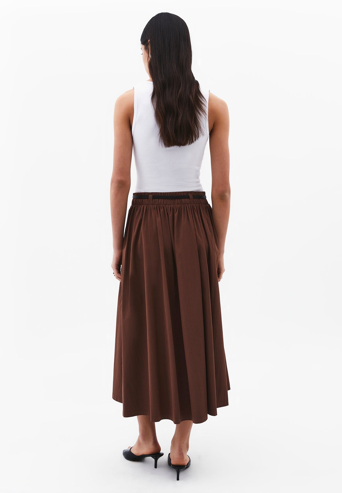 A-Line Long Skirt - FONDUE FUDGE