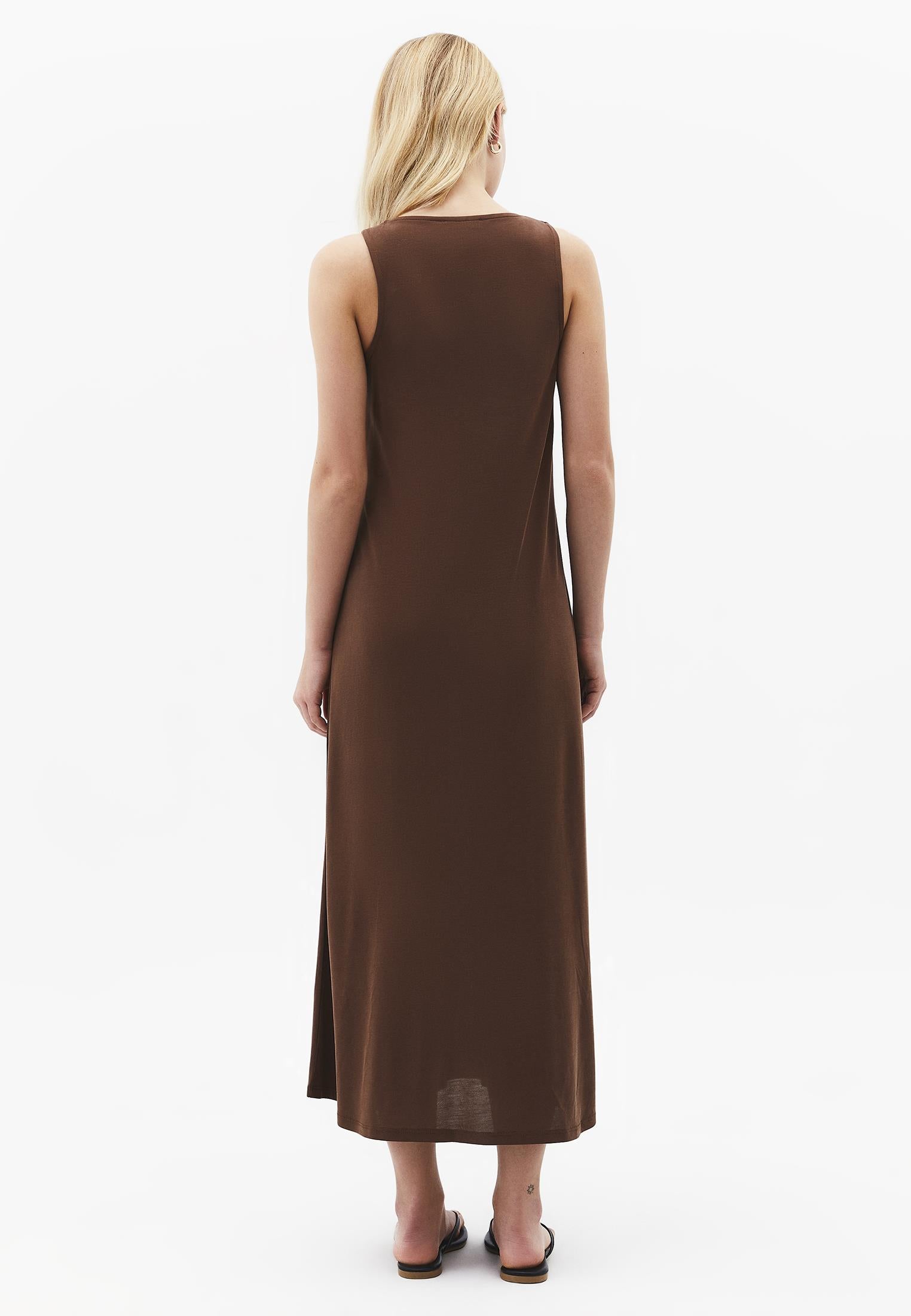 Halter Neck A-Line Midi Dress - FONDUE FUDGE