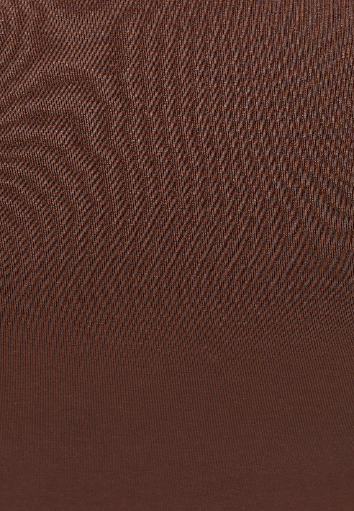 Boat Neck Bodycon Tank Top - Brown