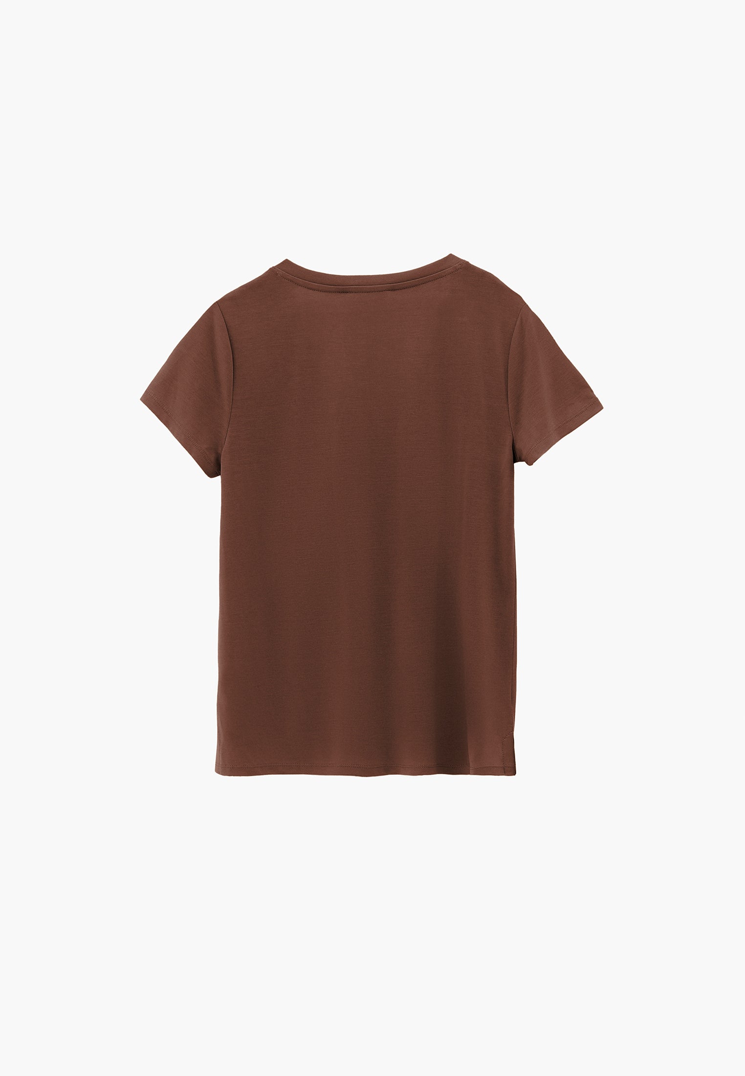 V Neck T-Shirt - FONDUE FUDGE