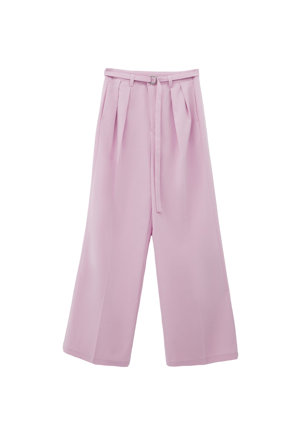 High Waist Wide Leg Pants - FRAGRANT LILAC