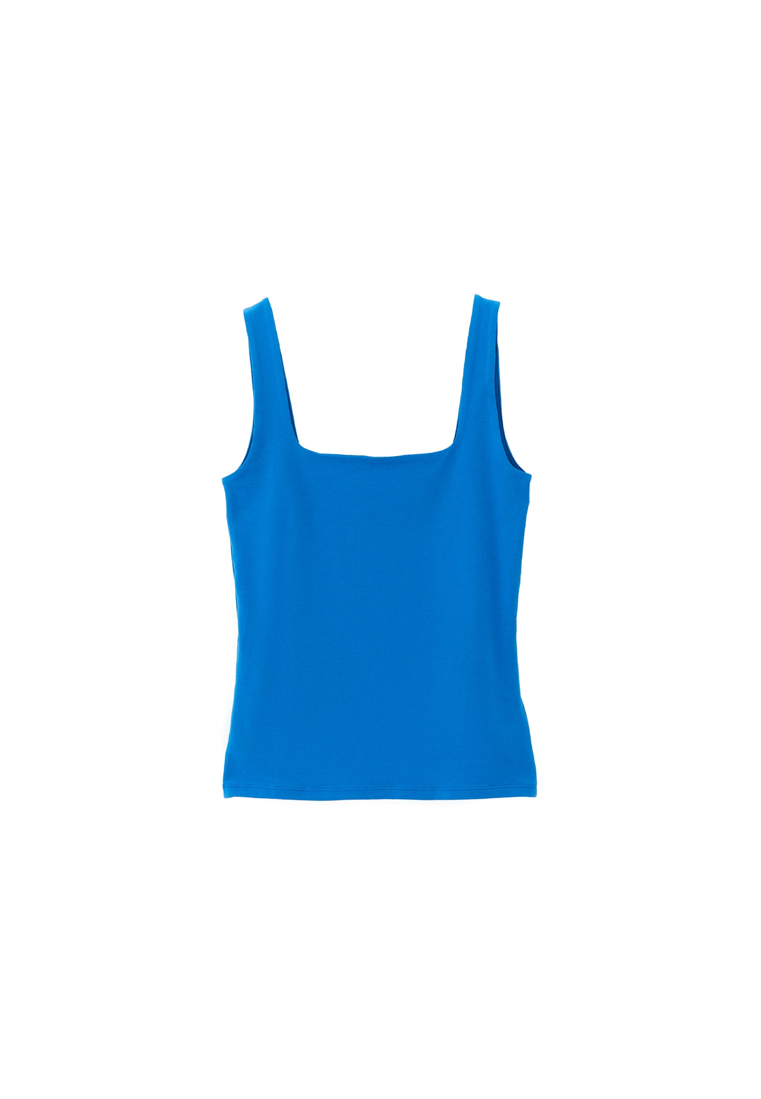 Square Neck Tank Top - FRENCH BLUE