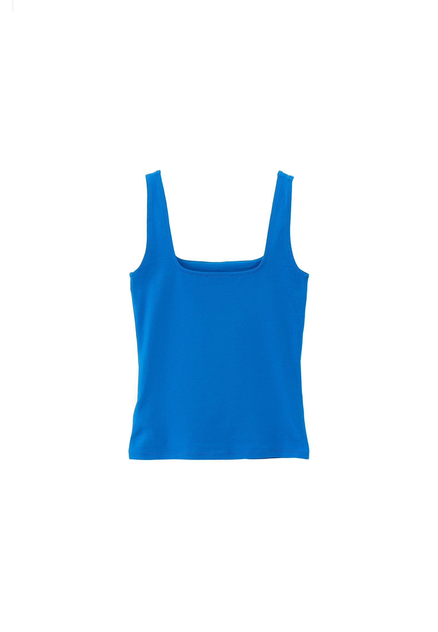 Square Neck Tank Top - FRENCH BLUE