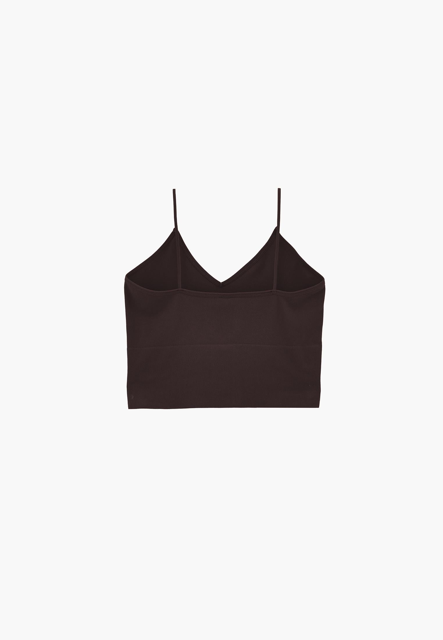 V-Neck Cropped Top - GANACHE