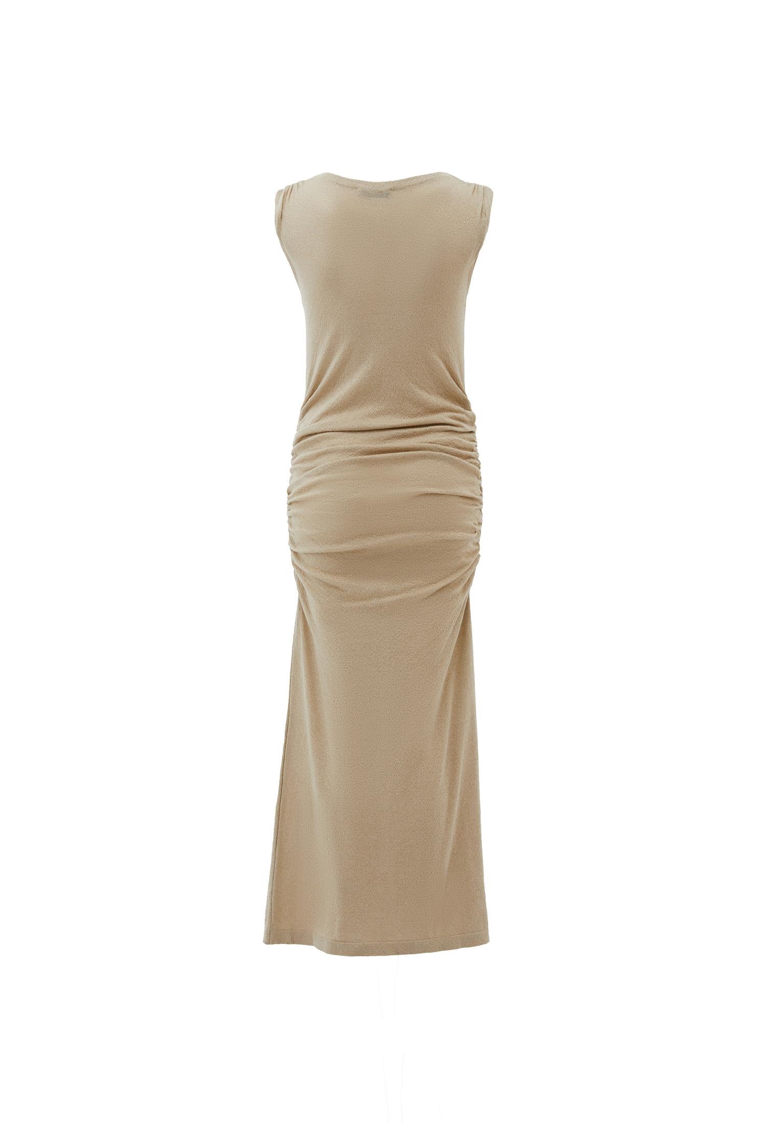 Glitter High Neck Dress - GOLD
