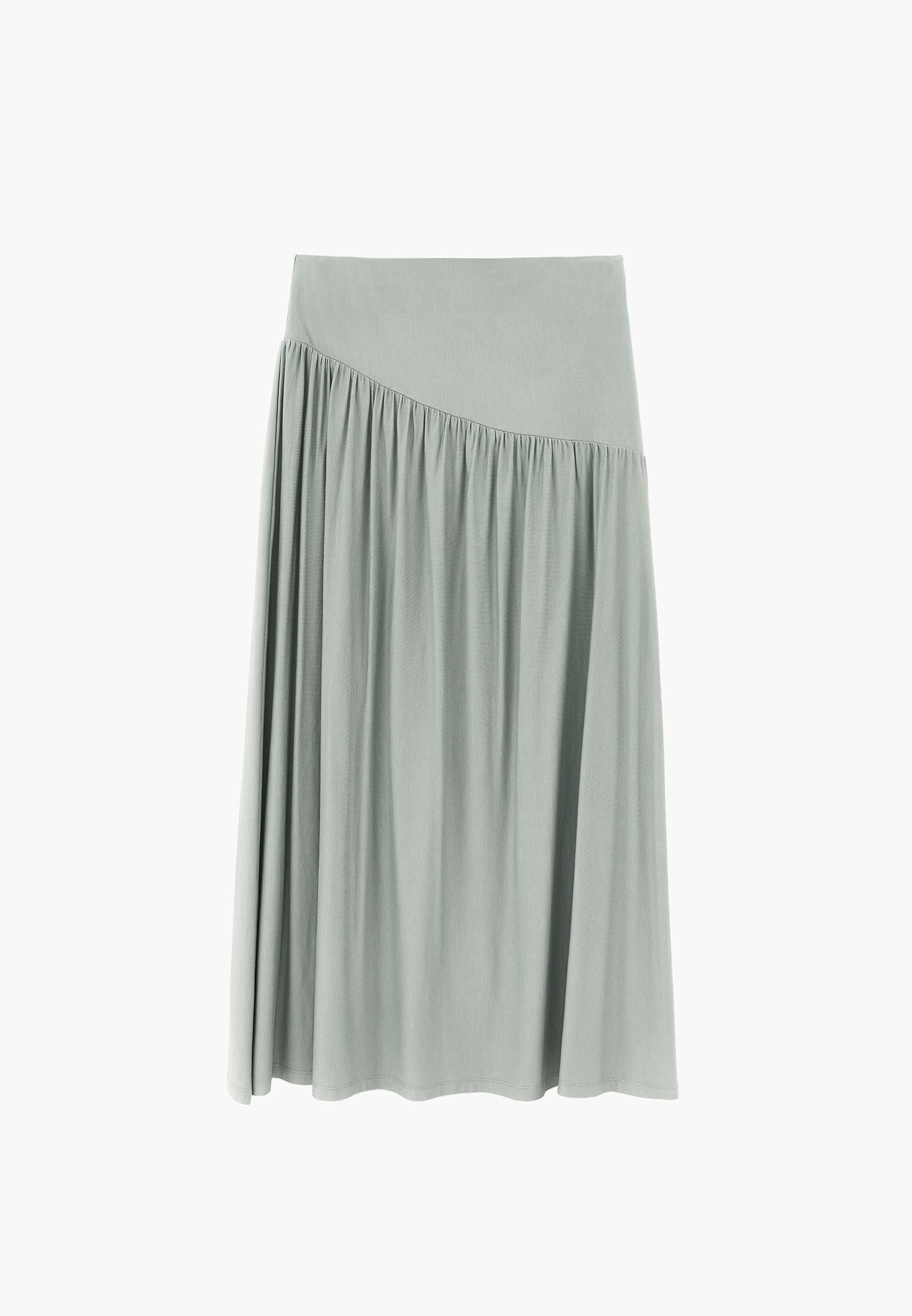Flared Long Skirt - GREEN MILIEU