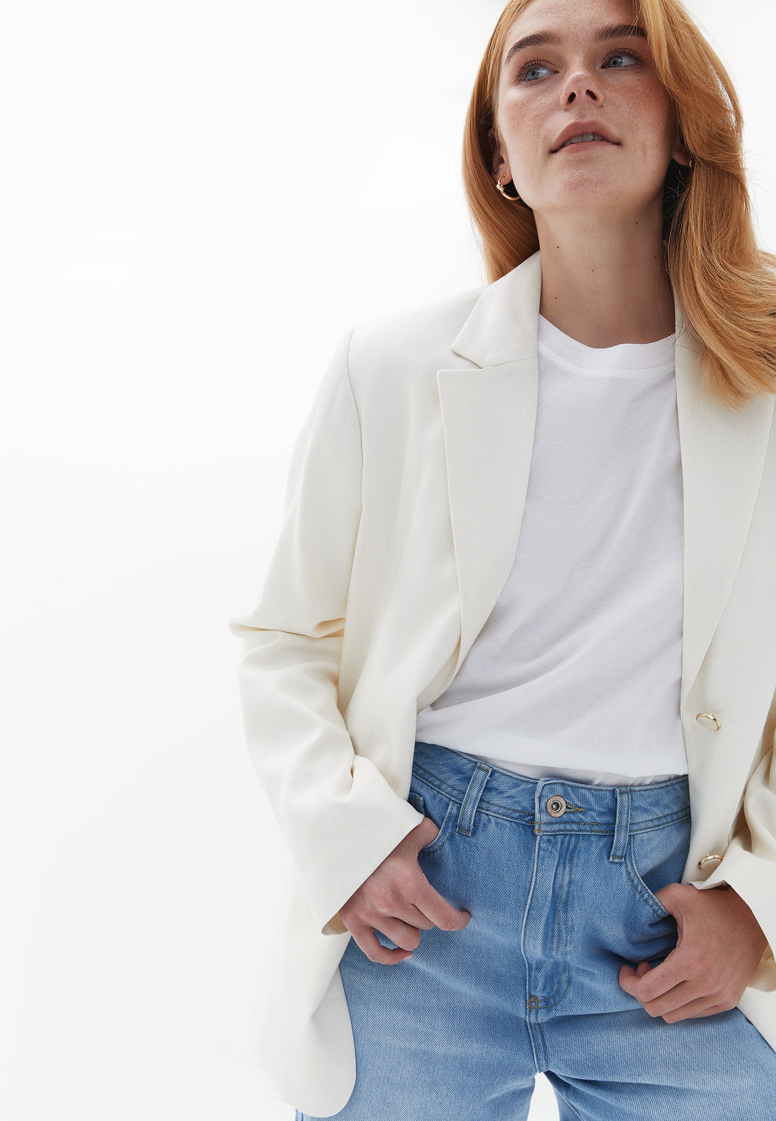 Oversize jacket - ICE MILK