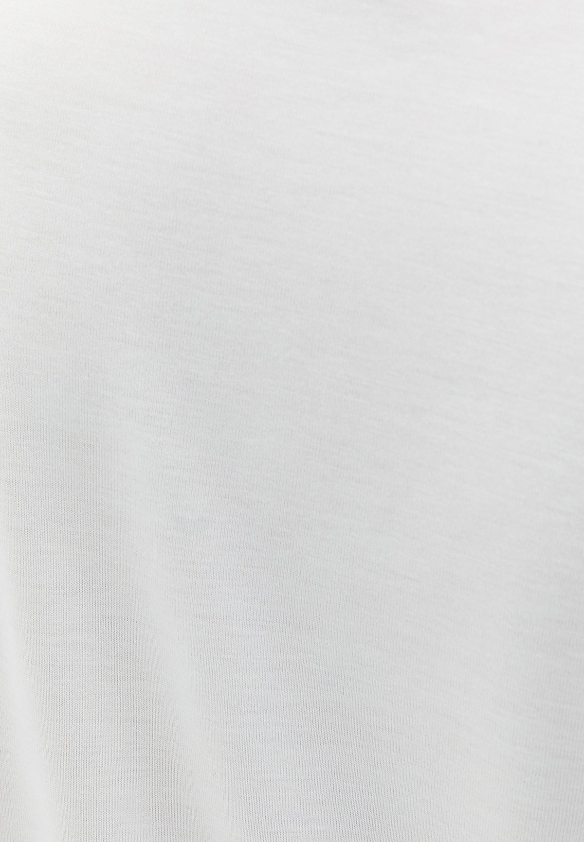 U Neck Short Sleeve T-Shirt - Cream