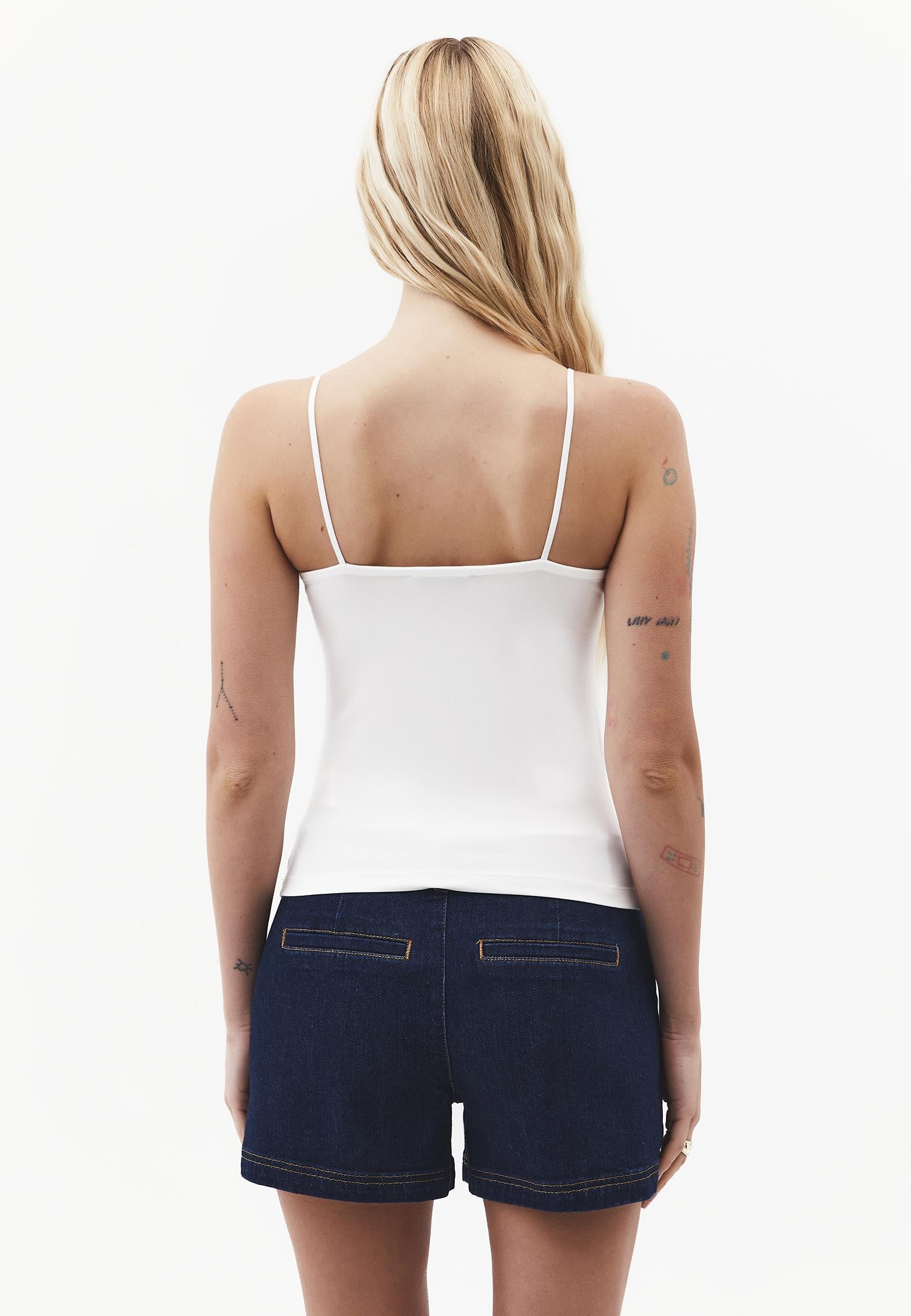 Bodycon Tank Top U Neck - ICE MILK