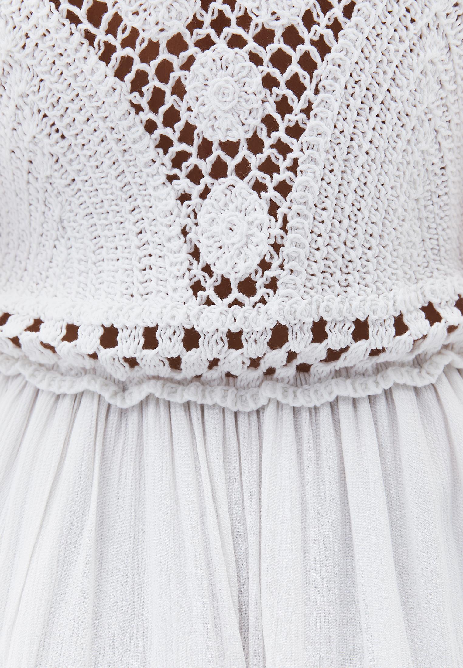 Bohemian Style Deep Neck Dress - ICE MILK