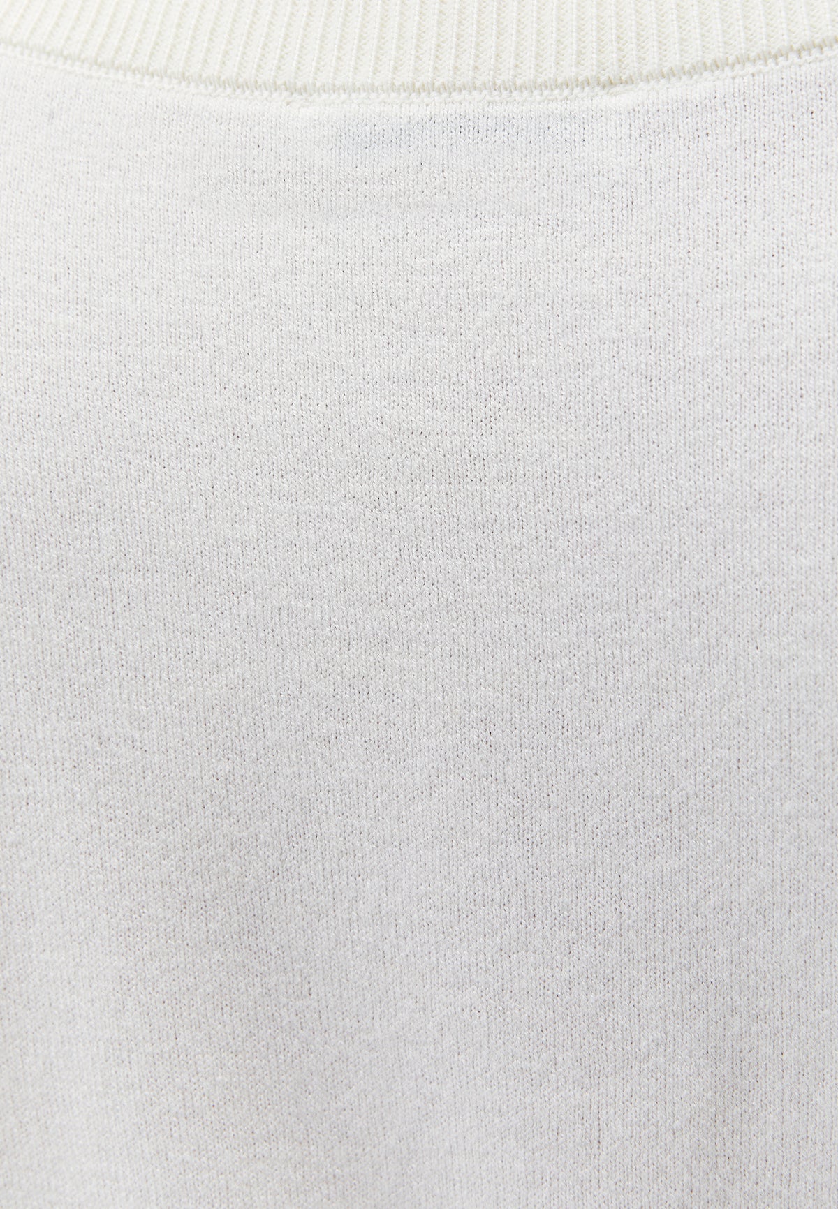 Boat Neck Long Sleeve Sweater - Cream
