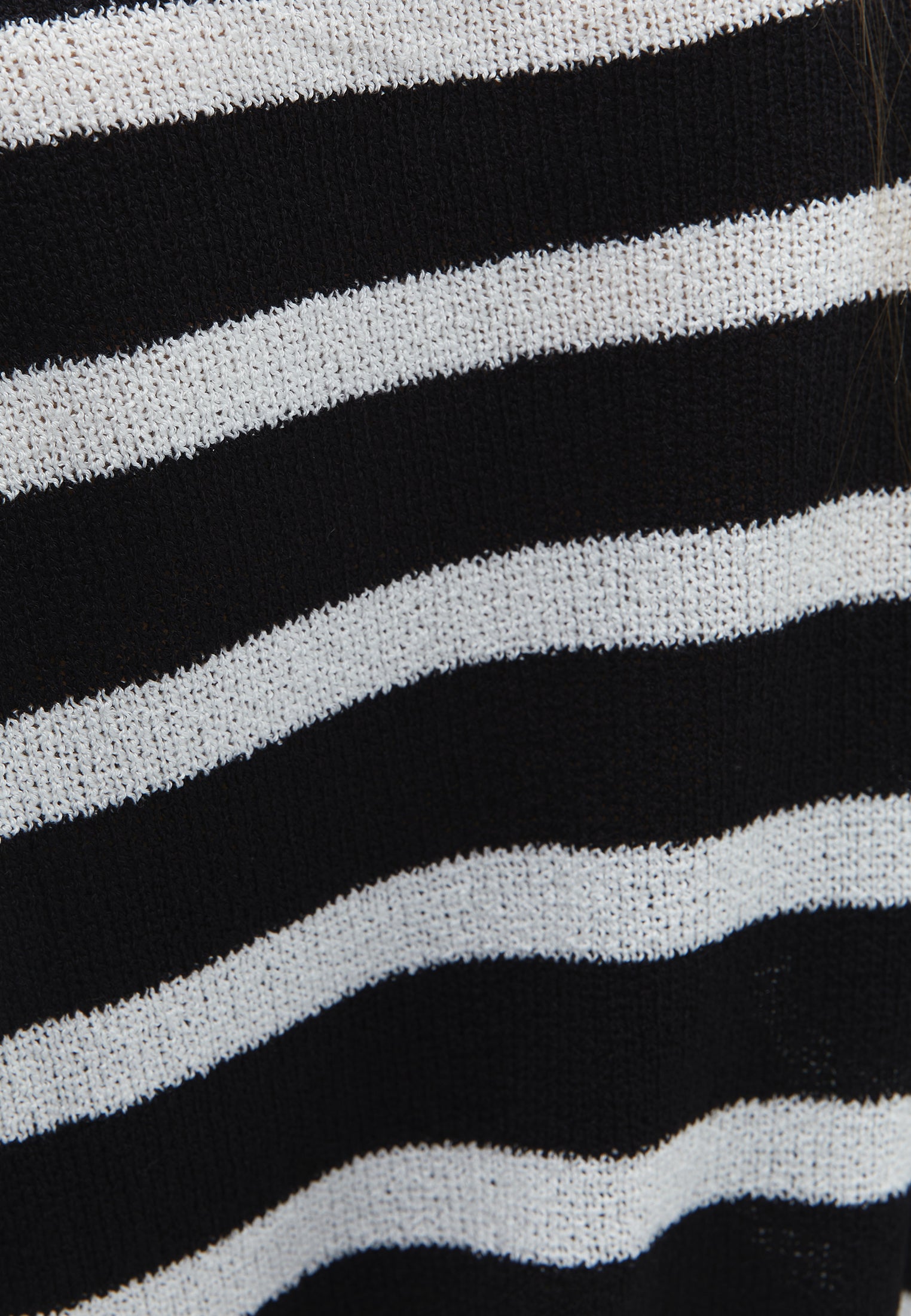 Striped boucle pullover - BLACK/ICE MILK