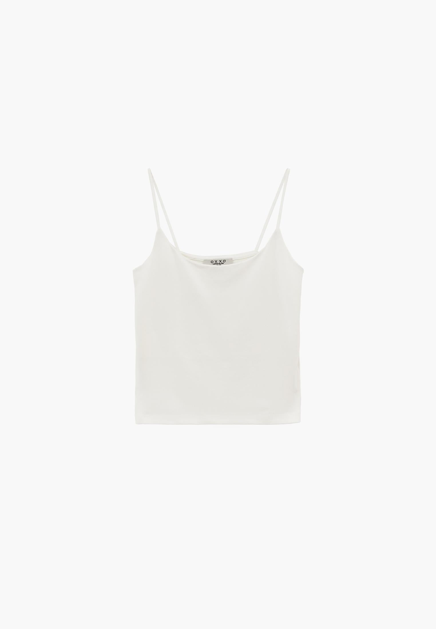 Bodycon Tank Top U Neck - ICE MILK