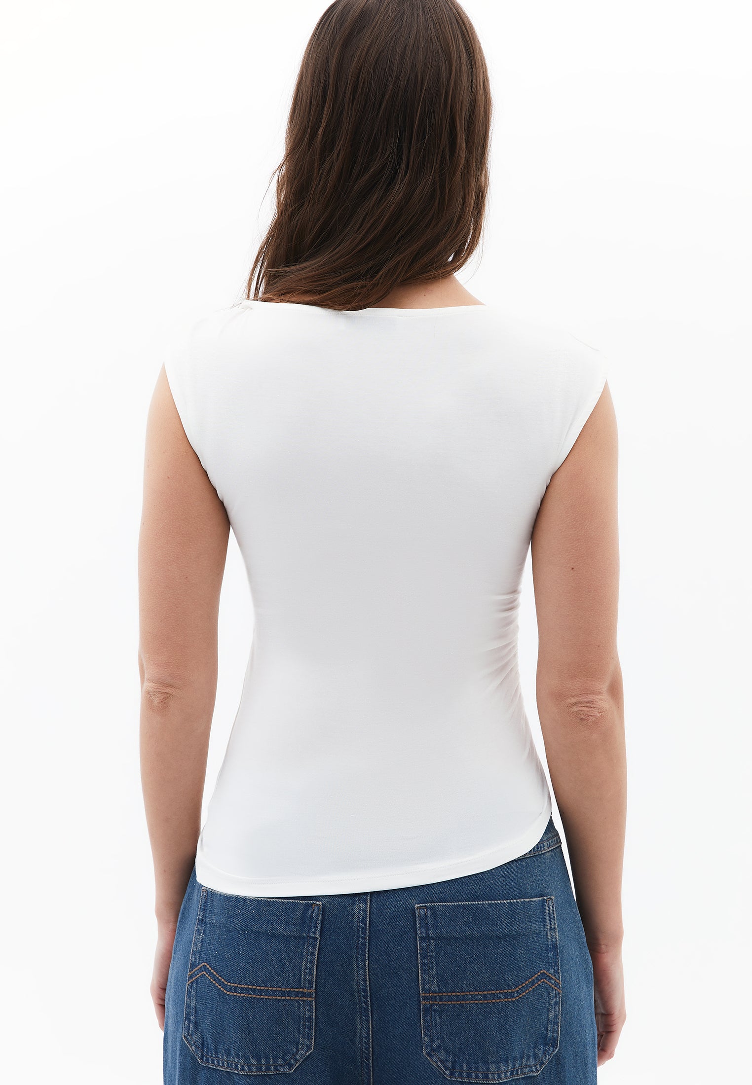 Asymmetric Blouse - ICE MILK