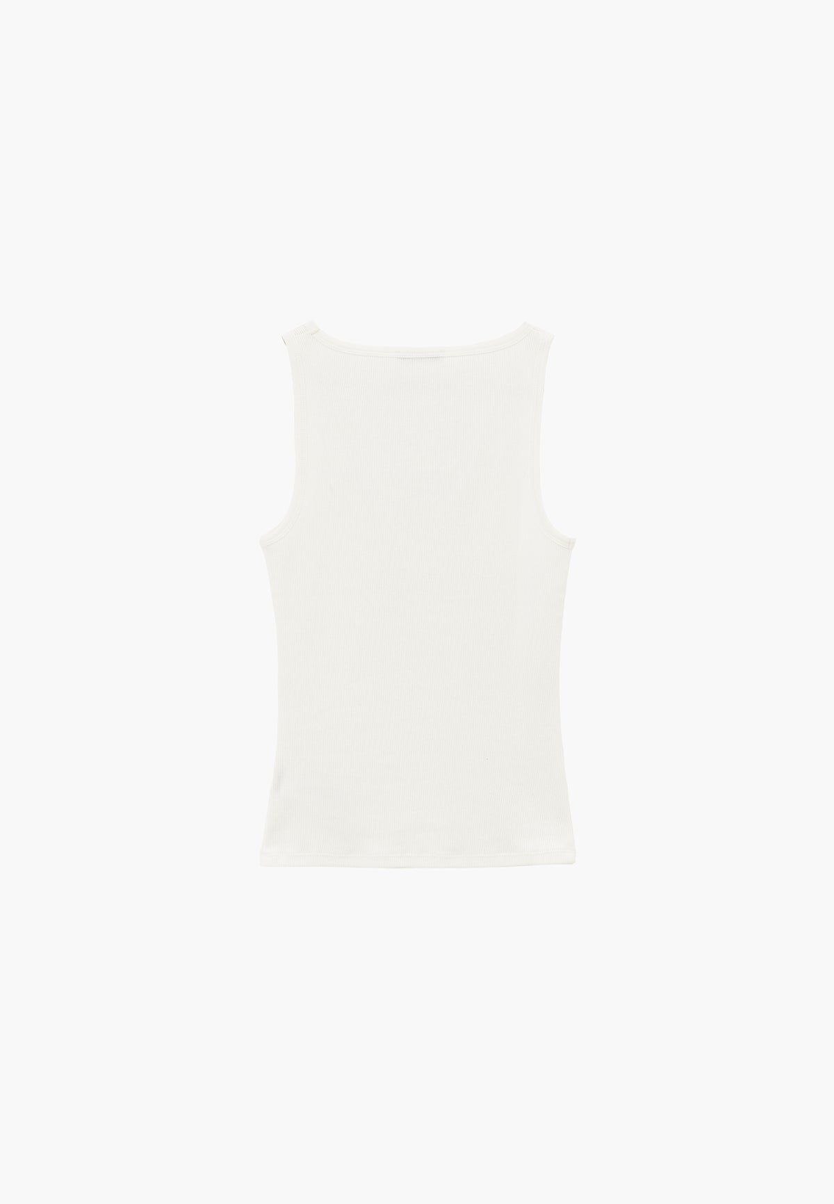 Sleeveless Bodycon Tank Top with Square Neckline - ICE MILK