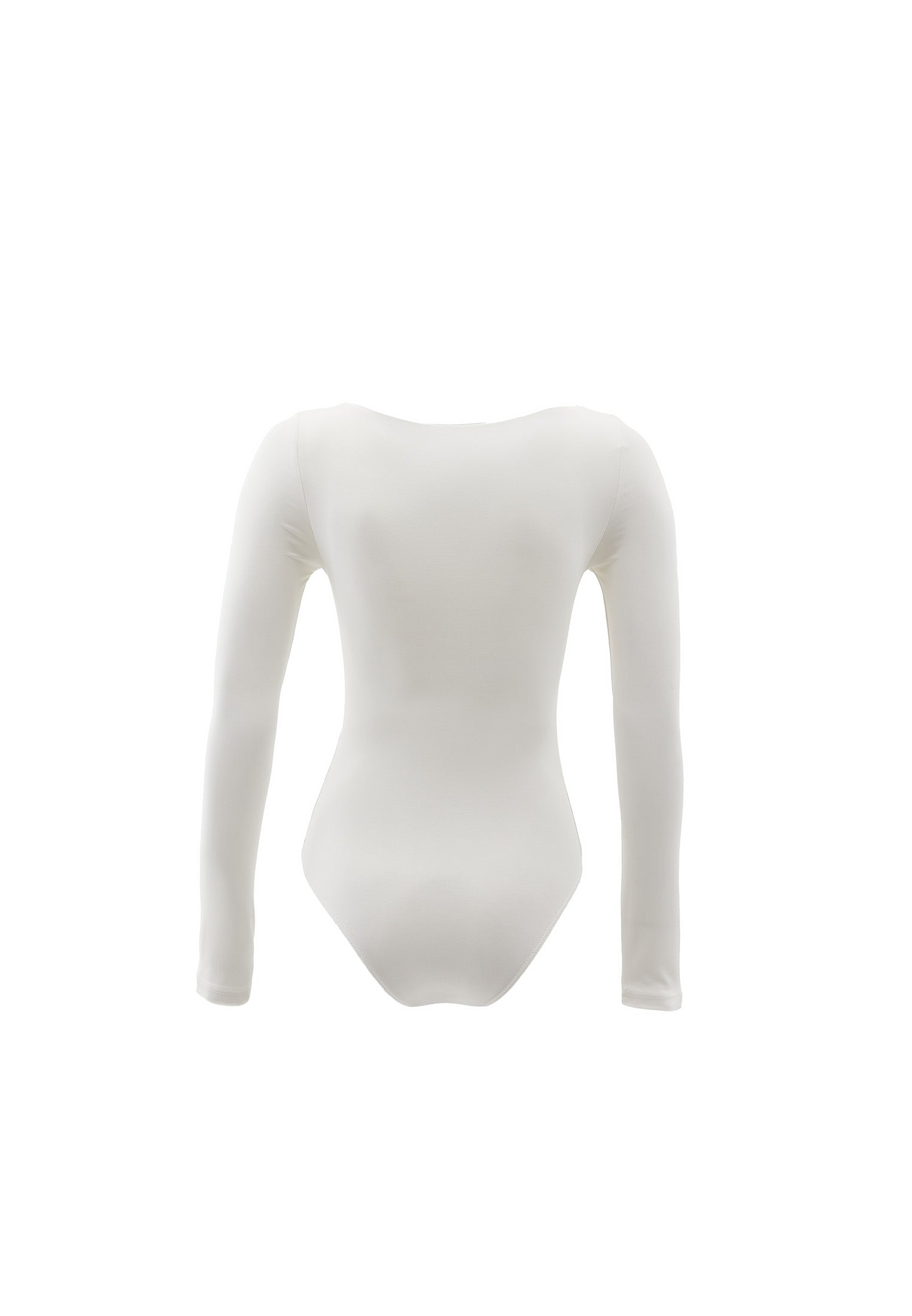 WIDE NECK LONG SLEEVE BODYSUIT - ICE MILK