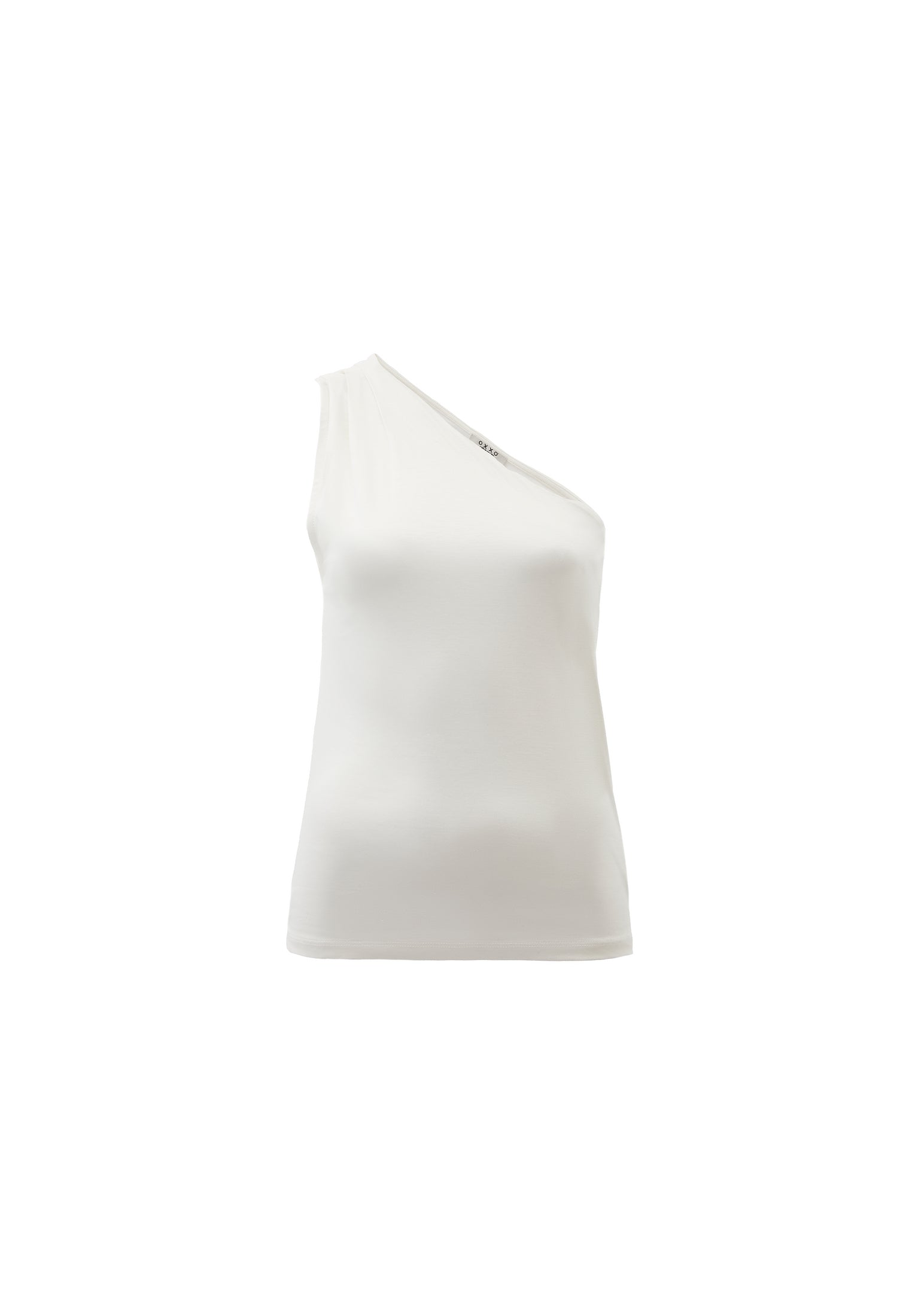 Pleated One Shoulder Blouse - ICE MILK